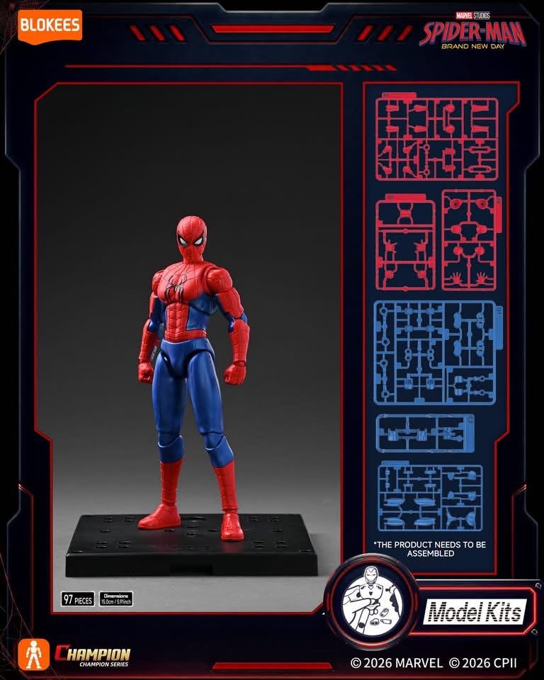 Marvel Heroes Brand New Day Champion Class 13 Spider-Man Model Kits | Blokees (Pre-Order)