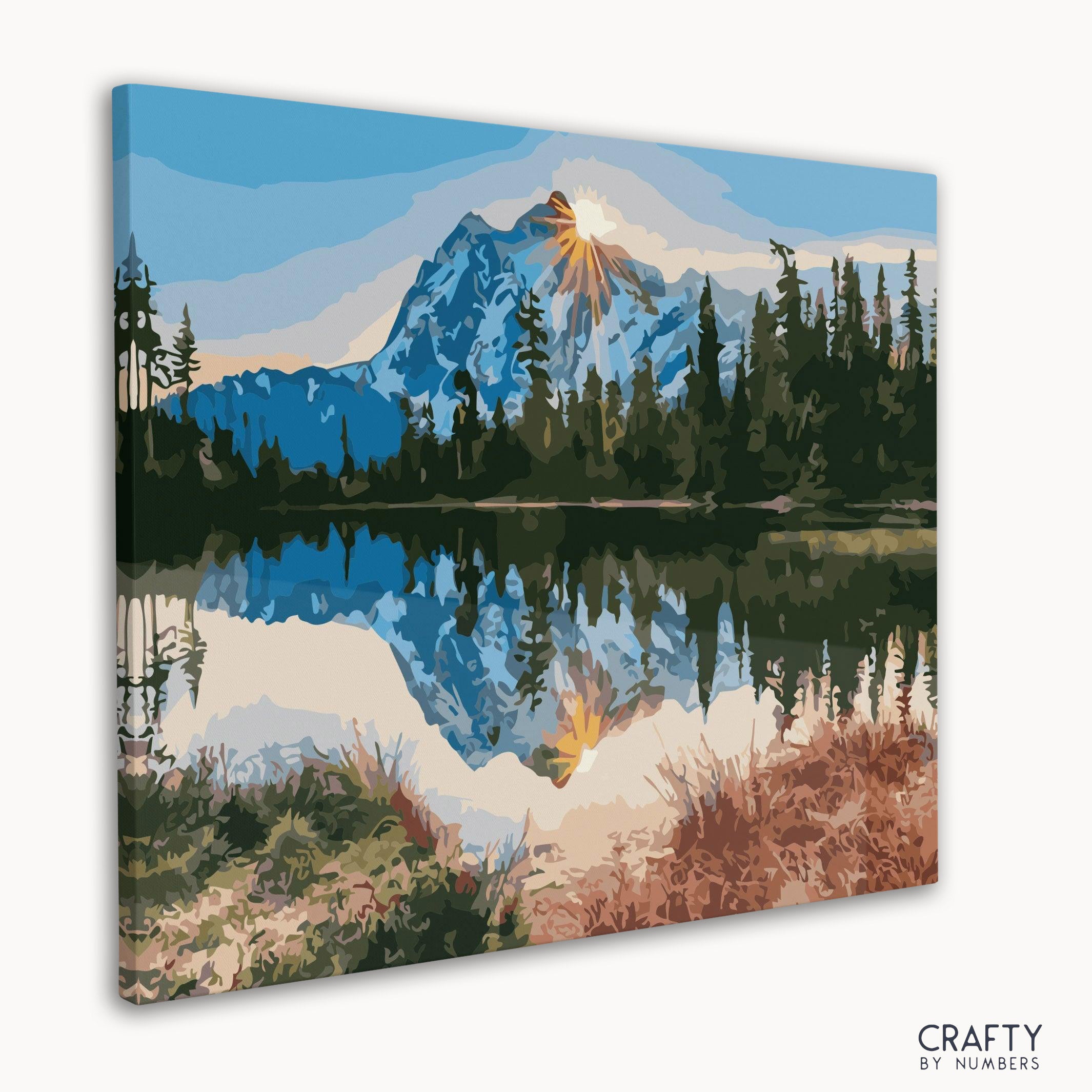 Snow Sunset Mountain