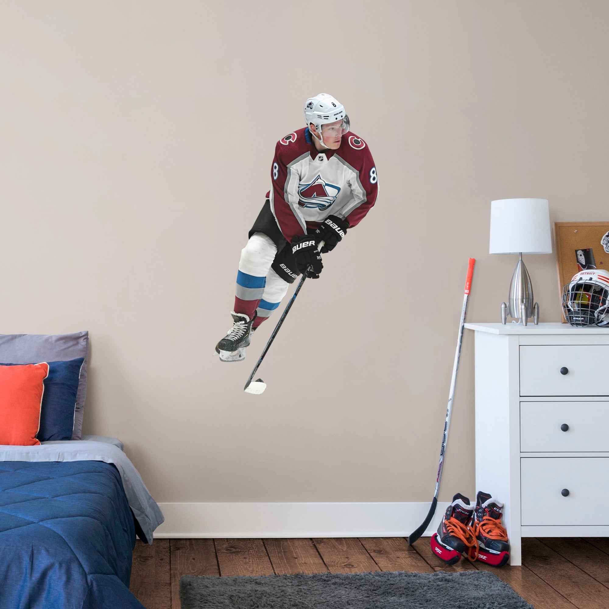 Cale Makar - RealBig Collection - Official NHL - Colorado Avalanche - Reusable Vinyl Wall Decals #1