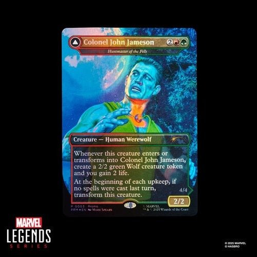 Spider-Man Marvel Legends Magic: The Gathering Man-Wolf 6-Inch Action Figure and Card