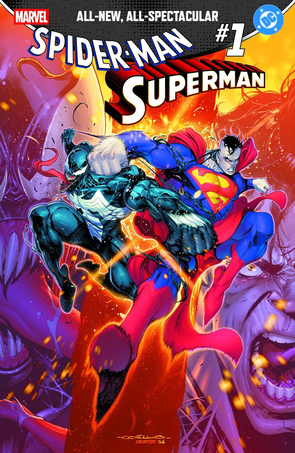 Spider-Man/Superman #1 IBAN COELLO FanExpo Philly Exclusive Trade Dress