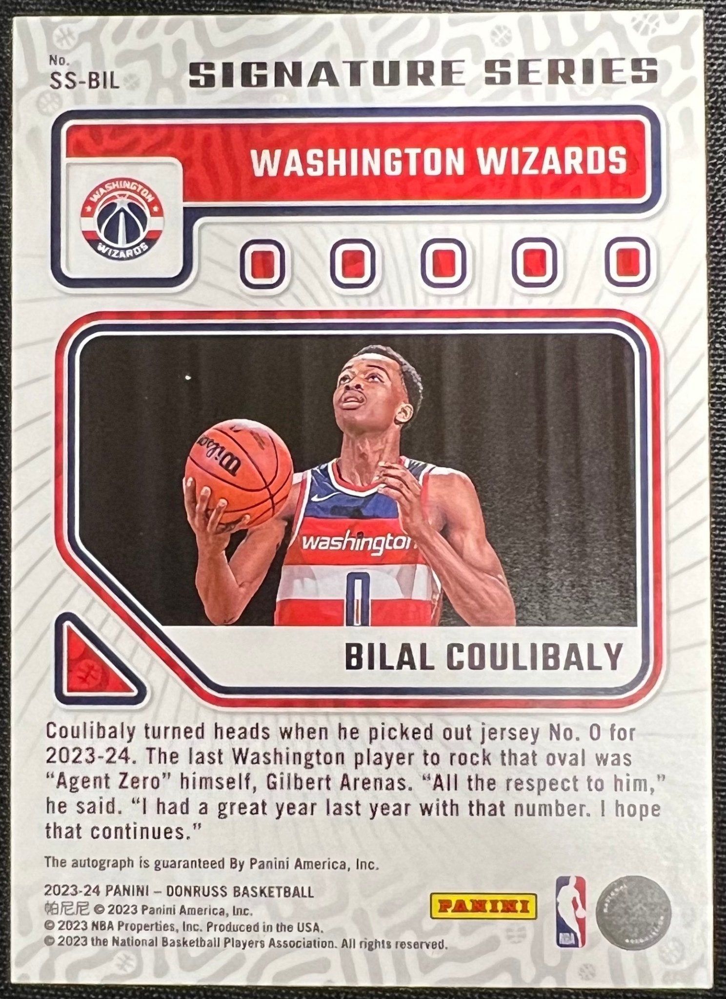 Bilal Coulibaly - 2023 Panini Donruss Signature Series - #SS-BIL