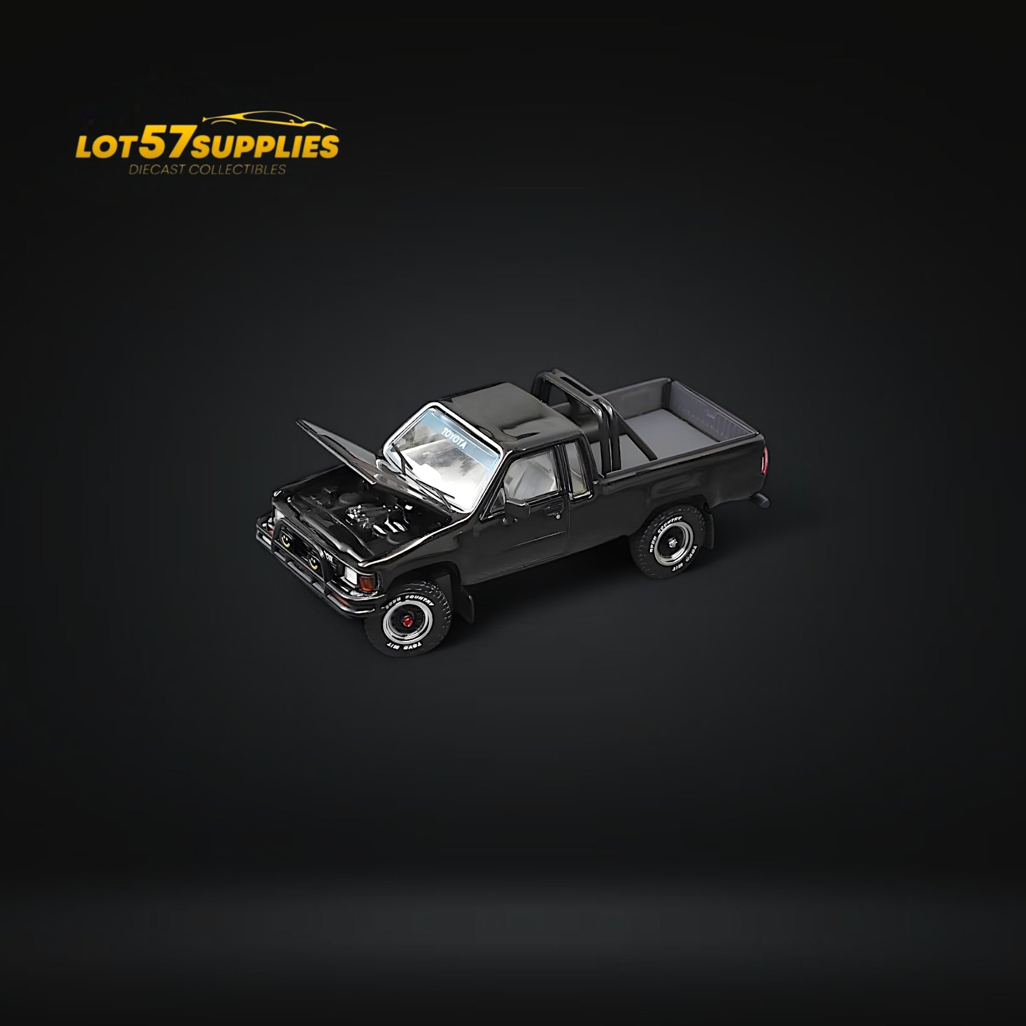 (Pre-Order) GCD Toyota Hilux SR5 in Black 1:64 KS-062-514