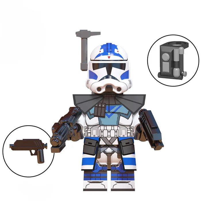 Fives 501st Legion Clone trooper Star Wars Lego Minifigures Custom Toys