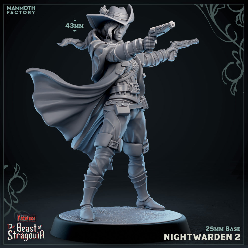 Stragovian Nightwarden: Sculpt 2 (Female Human Gunslinger)