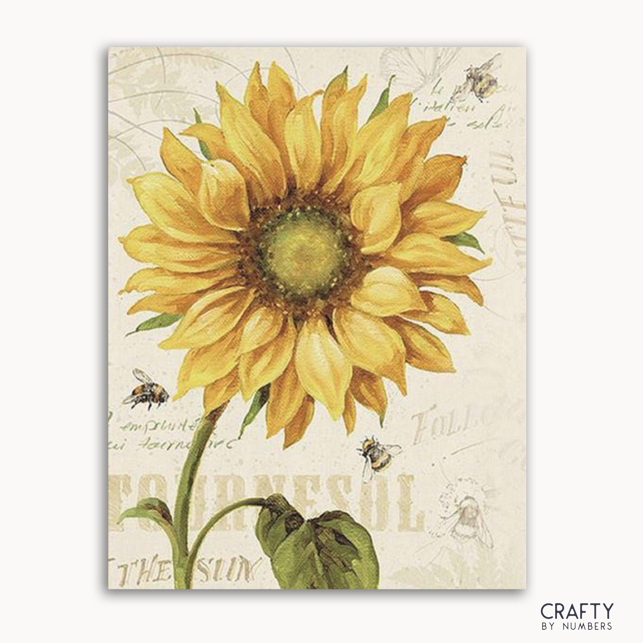 Sunflower & Honey Bee