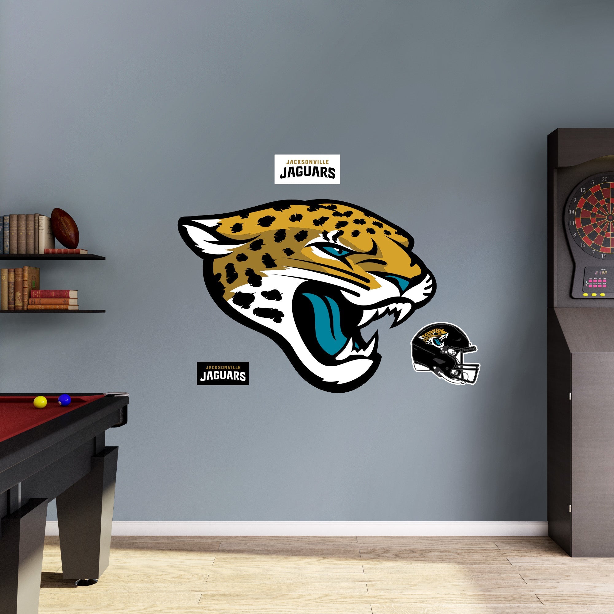Jacksonville Jaguars - RealBig Logo Collection - Official NFL - Reusable Vinyl Wall Decals