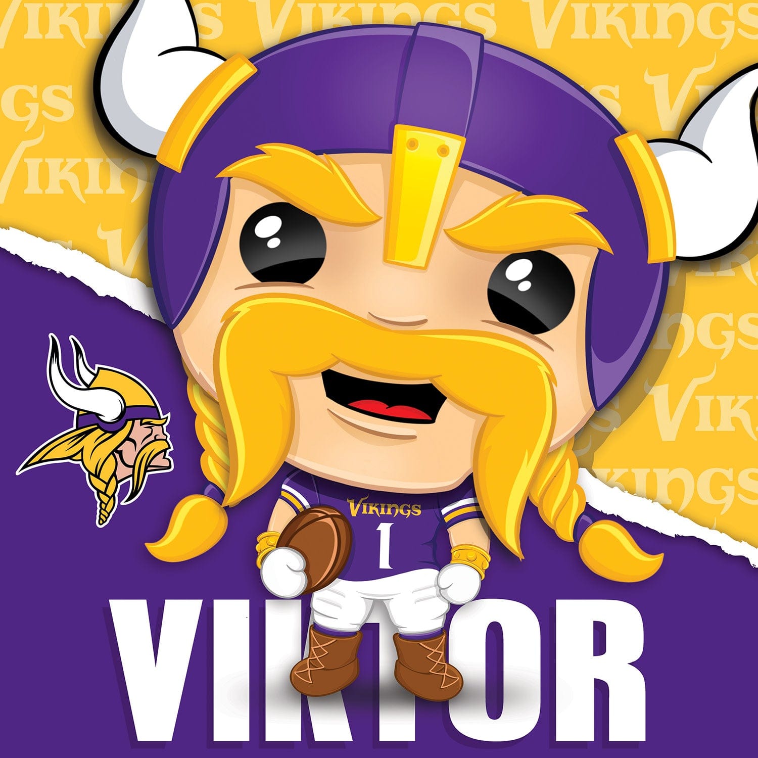 Minnesota Vikings - NFL Mascot 100 Piece Jigsaw Puzzle