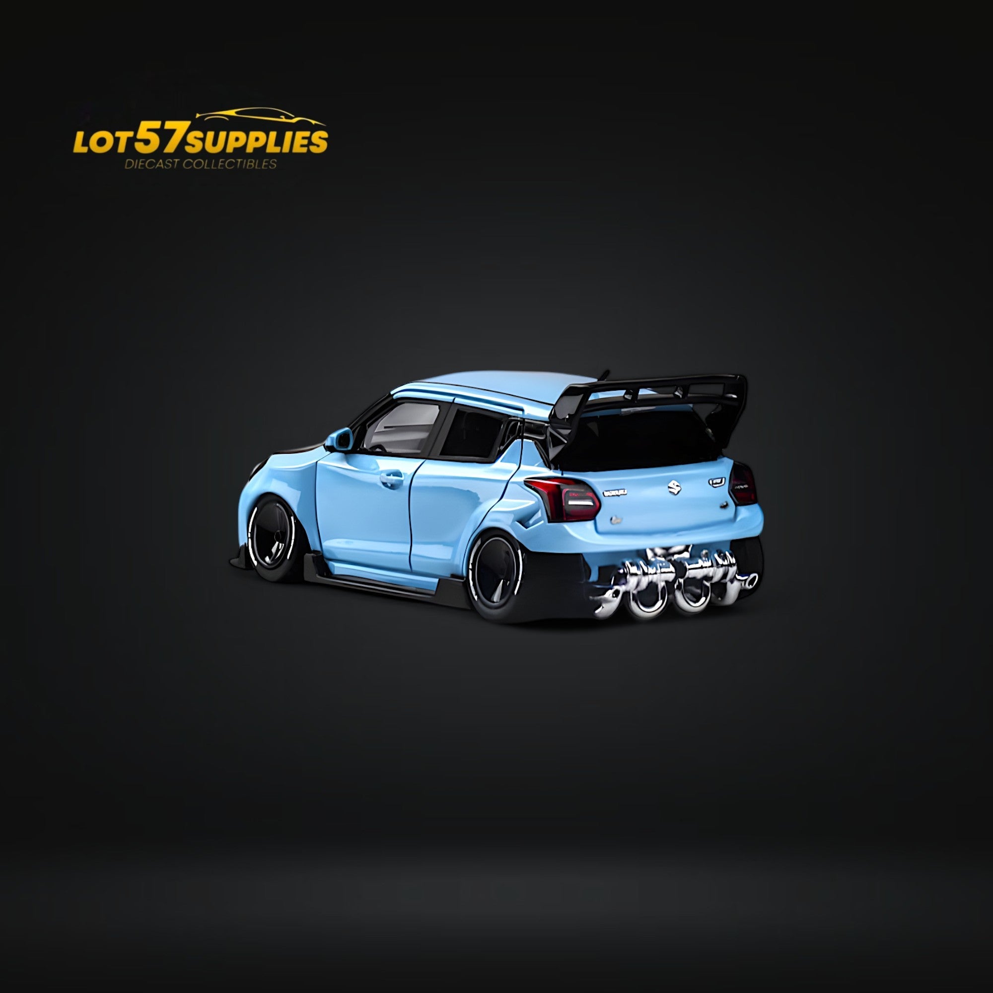YTM Suzuki Swift 3rd Gen Zephyr Modified Version Rear Engine Concept SKY BLUE 1:64