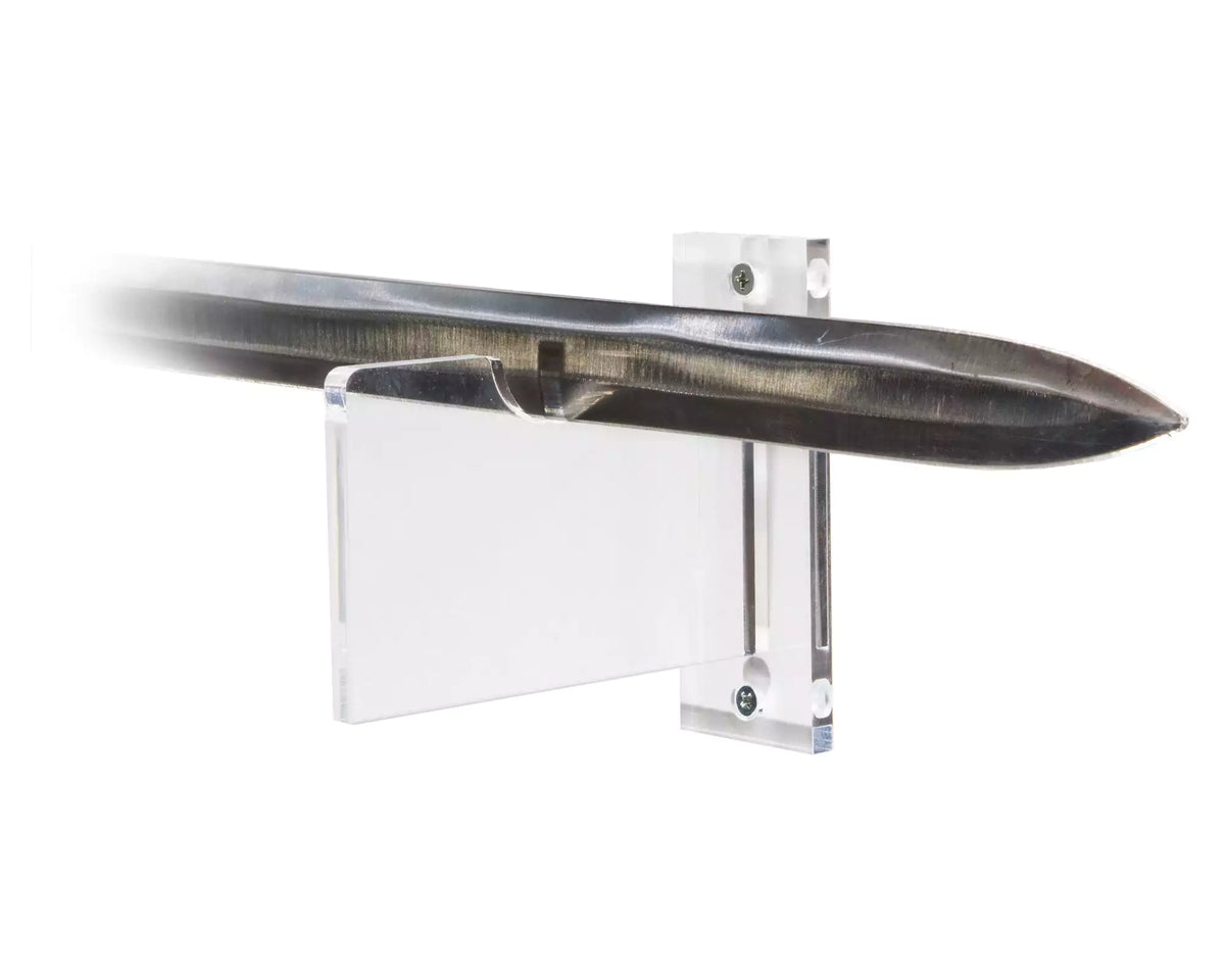 Clear Wall Mounts and Table Stands for Swords
