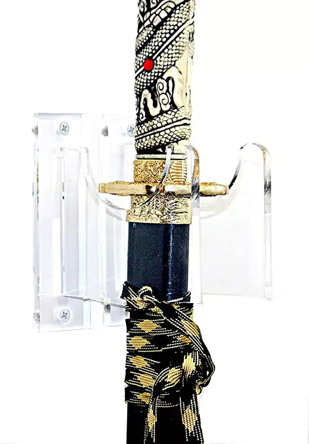 Clear Wall Mounts and Table Stands for Swords