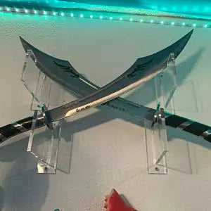 Clear Wall Mounts and Table Stands for Swords