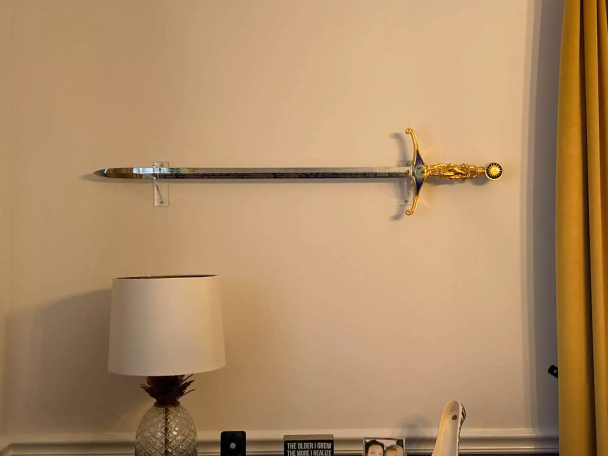 Clear Wall Mounts and Table Stands for Swords