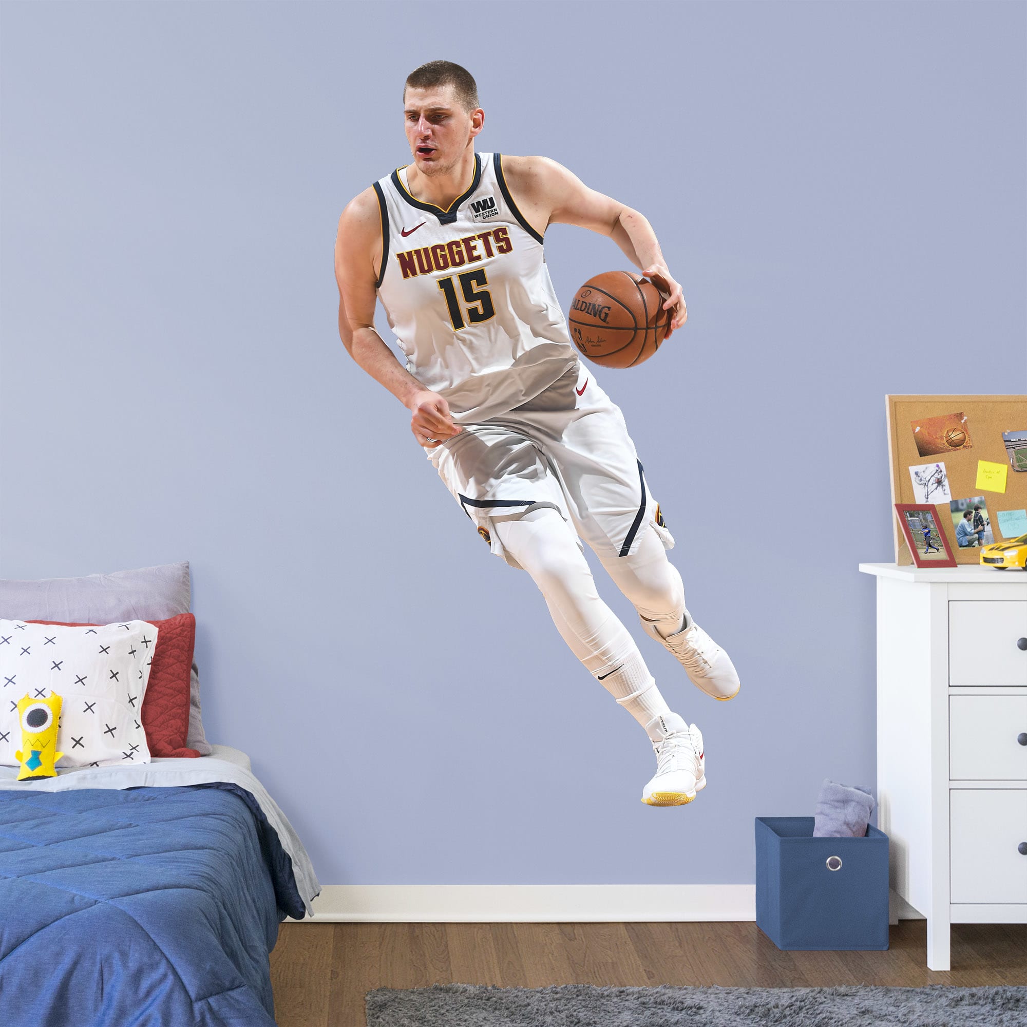 Nikola Jokic - RealBig Collection - Official NBA - Denver Nuggets - Reusable Vinyl Wall Decals