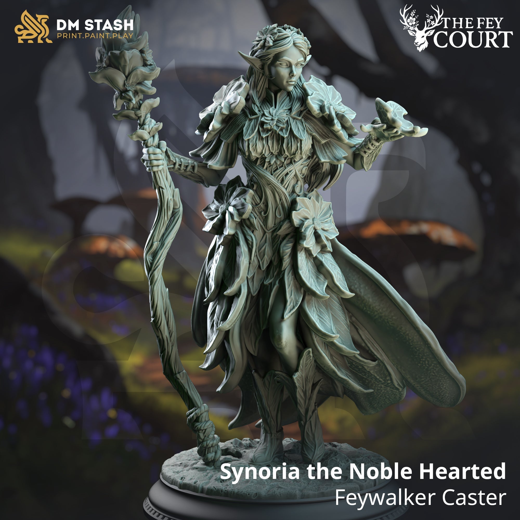 Synoria the Noble Hearted, Feywalker Caster (Female Elf Druid)