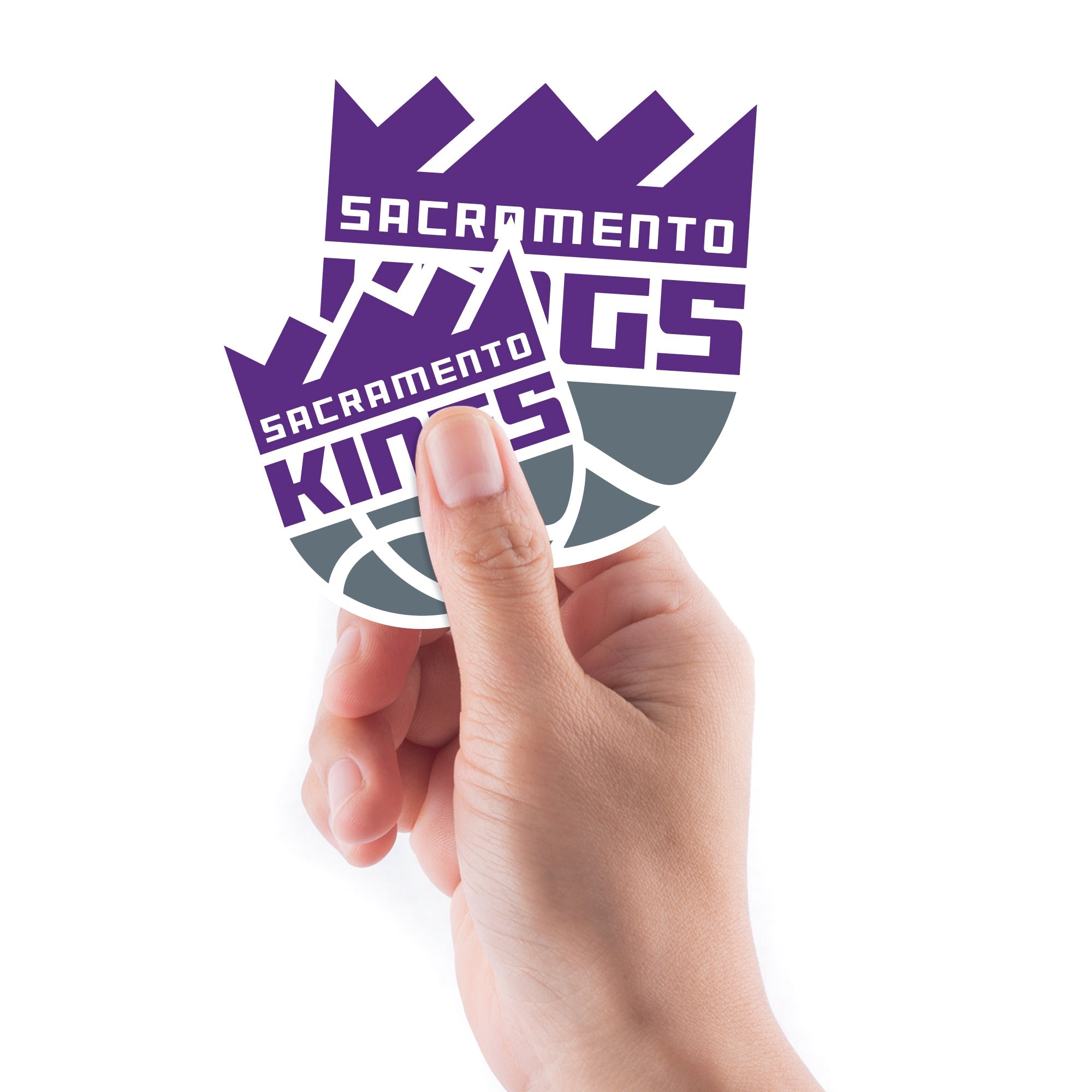 Sacramento Kings - 5 Logo Minis (Mixed Sizes) - Official NBA - Reusable Vinyl Decals