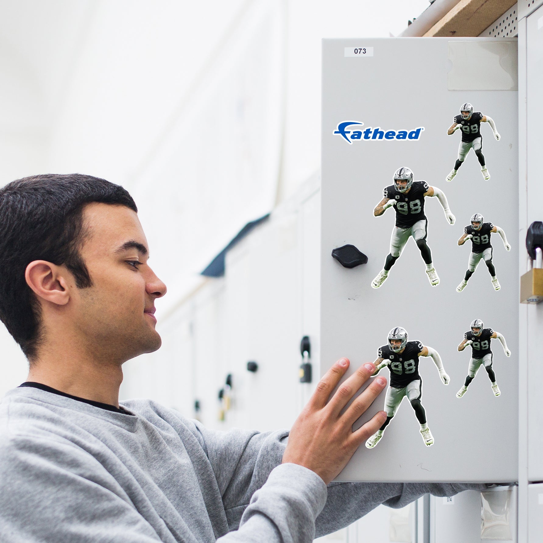 Maxx Crosby - 5 Minis (Mixed Sizes) - Official NFL - Las Vegas Raiders - Reusable Vinyl Decals