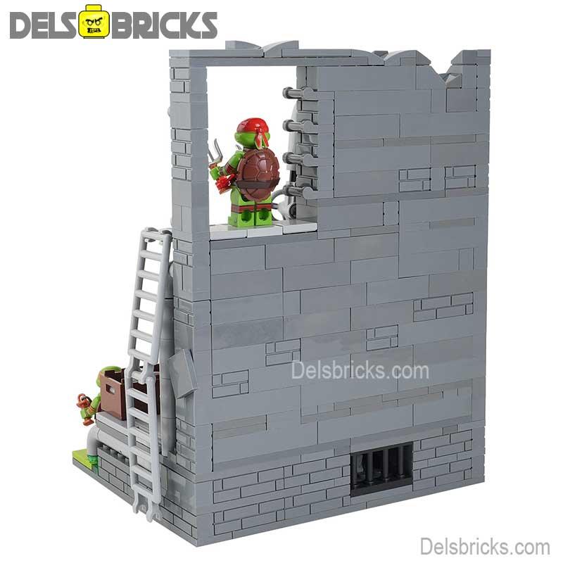 Teenage Mutant Ninja Turtles sewer Lair Lego Minifigures Custom Toys