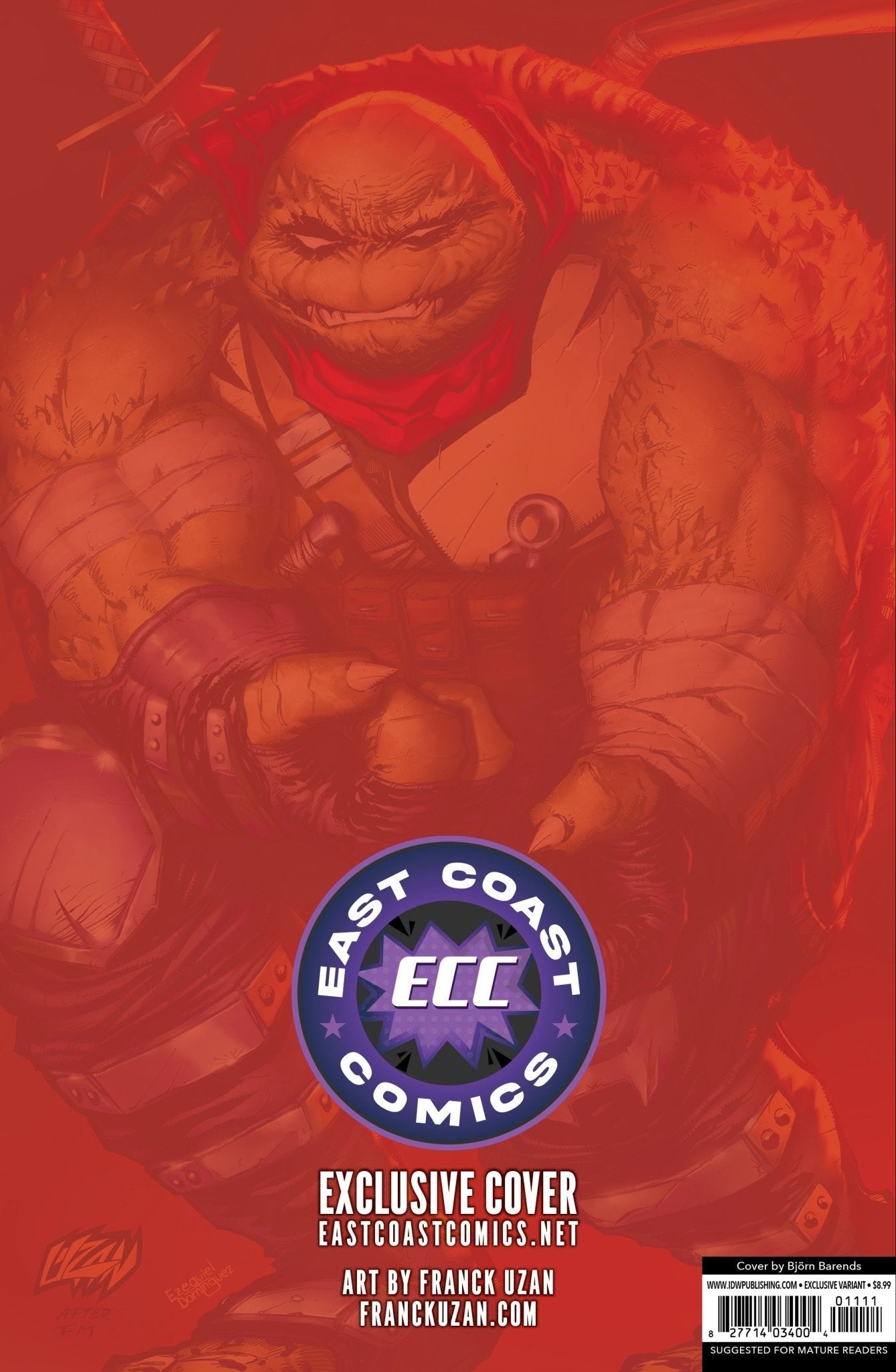Teenage Mutant Ninja Turtles: The Last Ronin II - Re-Evolution #5 East Coast Comics Exclusive Franck Uzan Variant