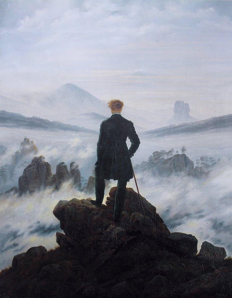 Wanderer Above The Sea of Fog - Caspar David Friedrich