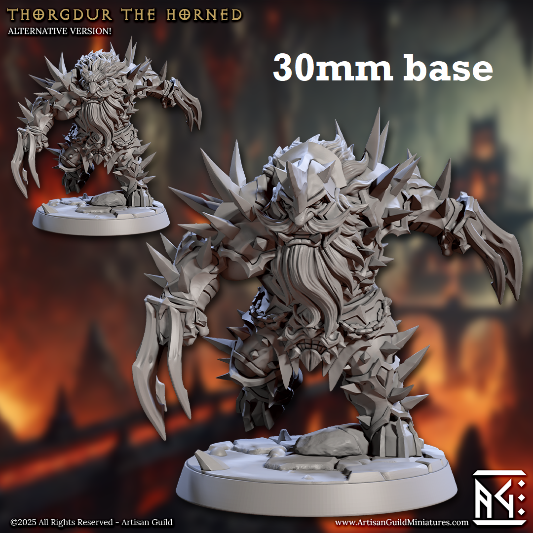 Thorgdur the Horned (Male Fire Dwarf Battlerager)
