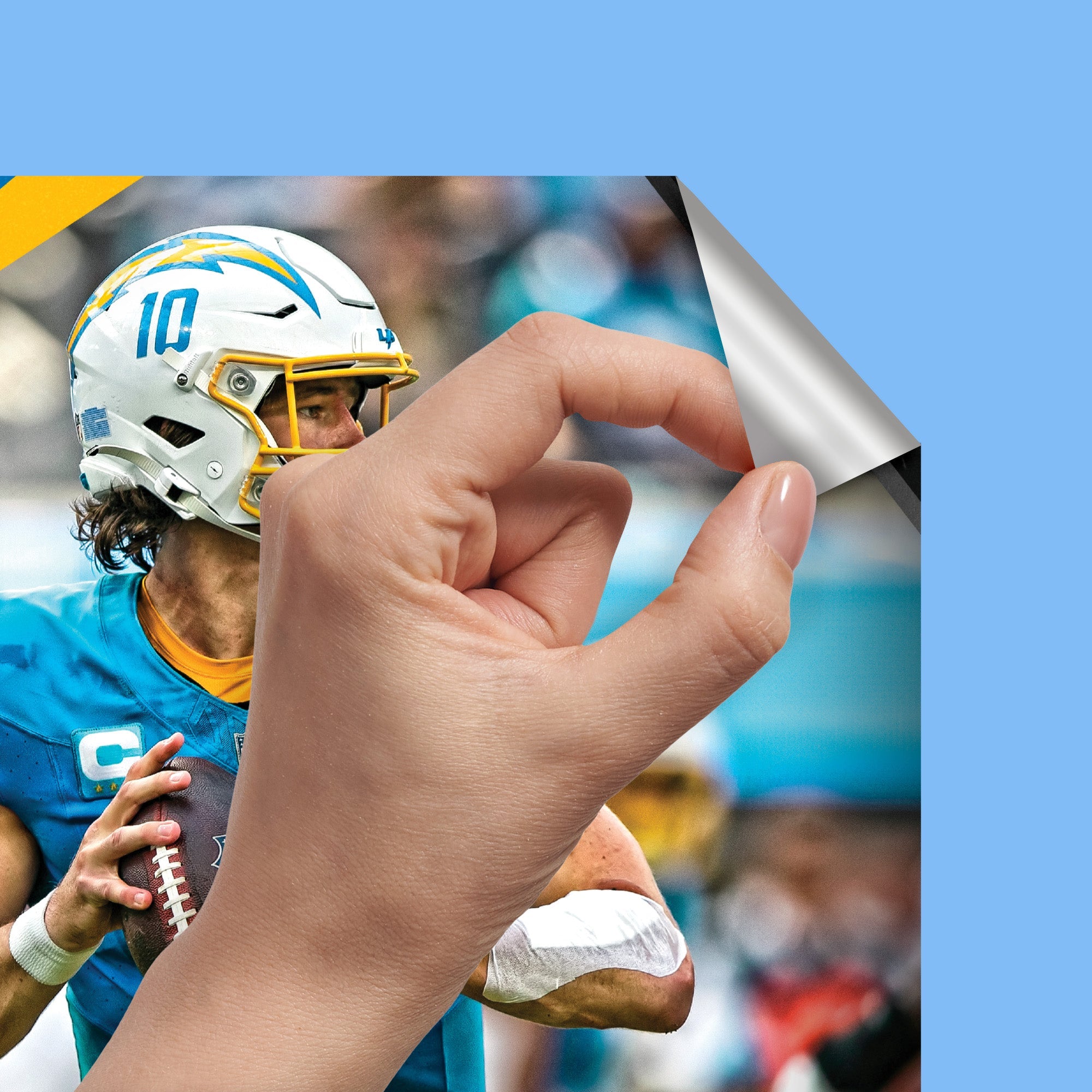 Justin Herbert - RealBig Celebration Collection - Official NFL - Los Angeles Chargers - Reusable Vinyl Wall Decals