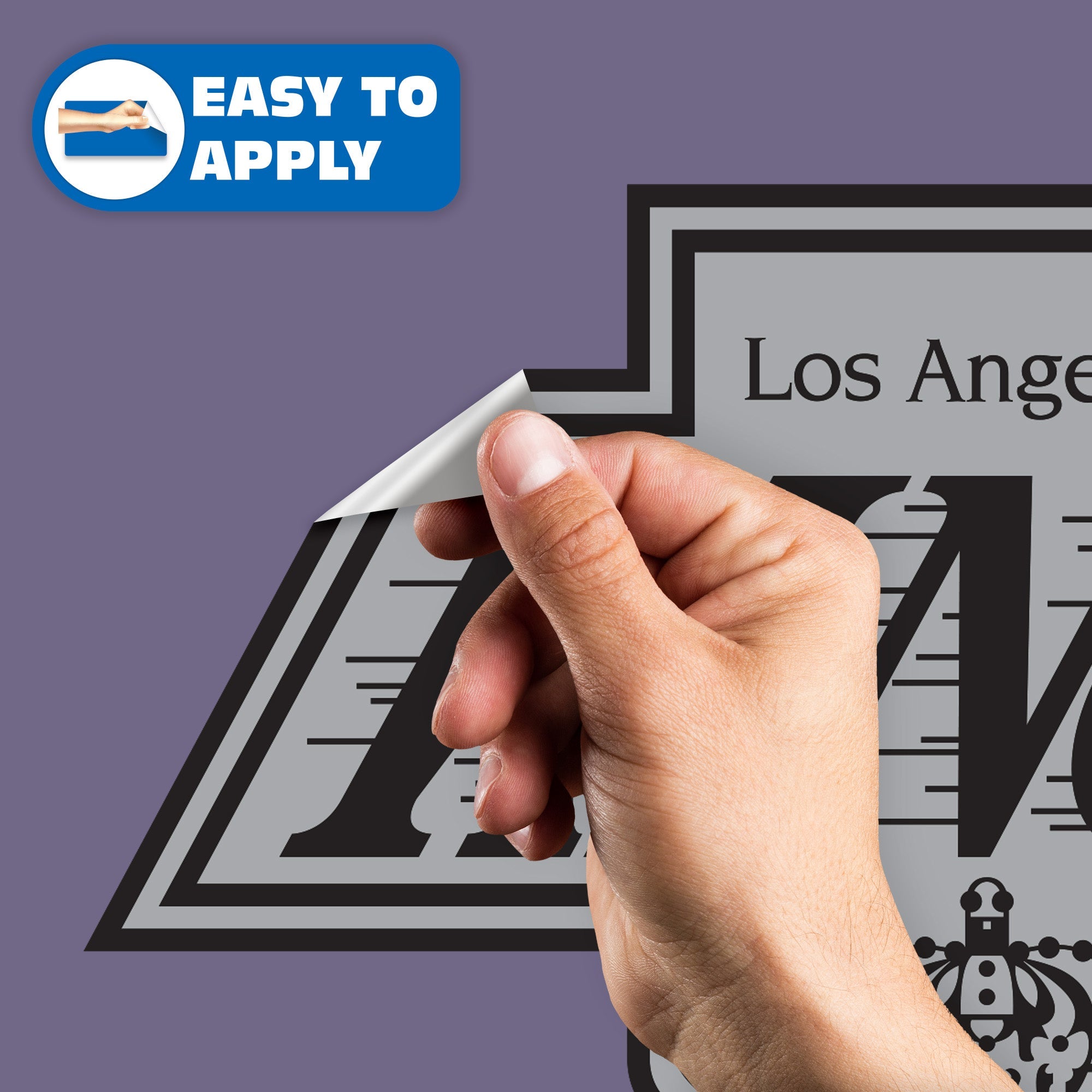 Los Angeles Kings - RealBig Vintage Logo Collection - Official NHL - Reusable Vinyl Wall Decals