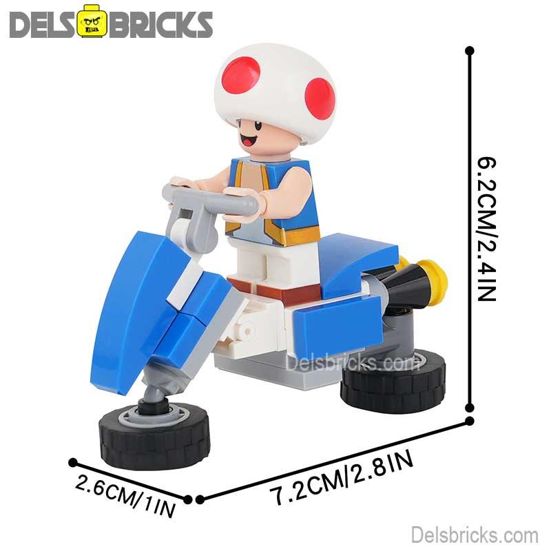 Toad Kart Super Mario Lego Minifigures From Mario Brothers Movie