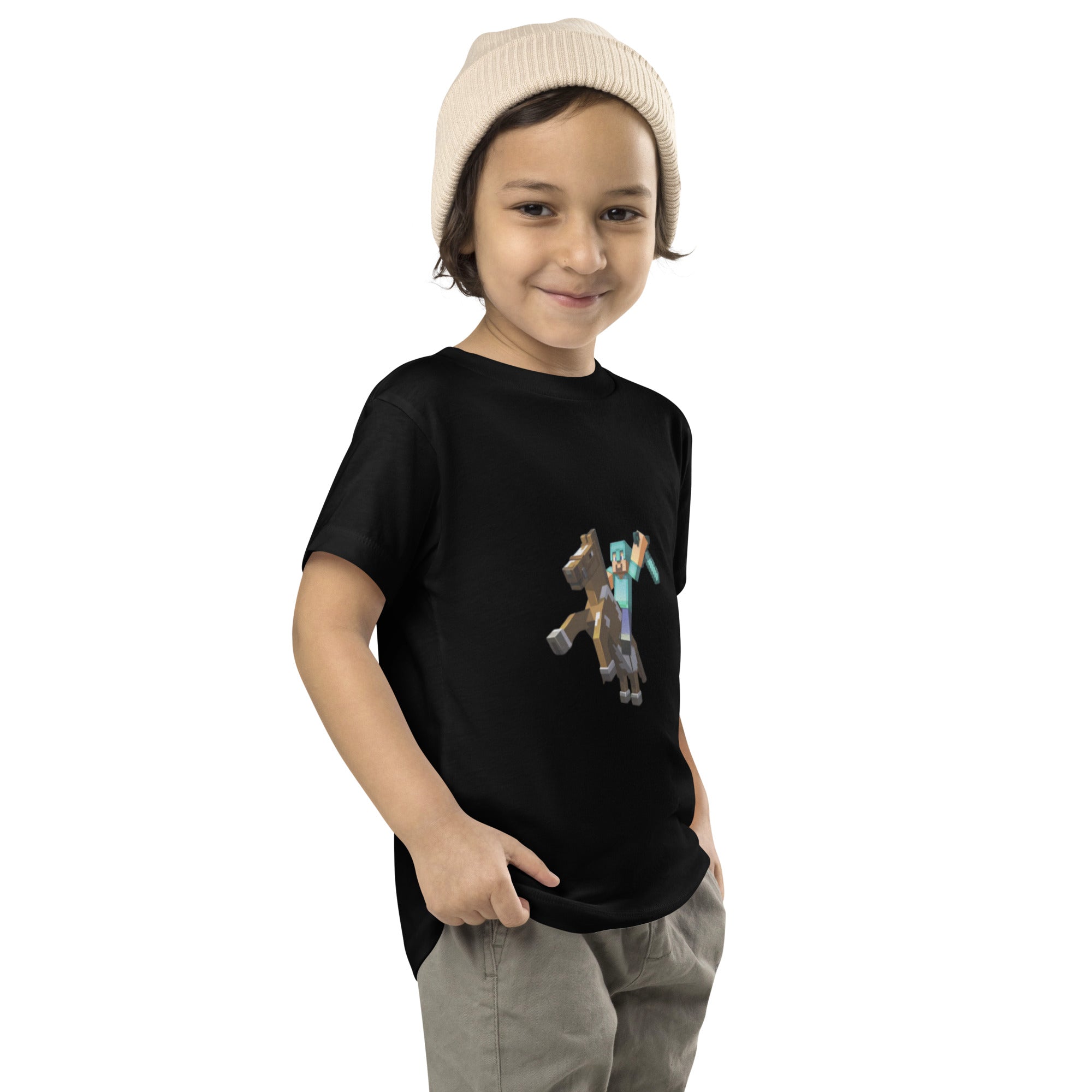 Minecraft Herobrine Design Toddler Short Sleeve Tee