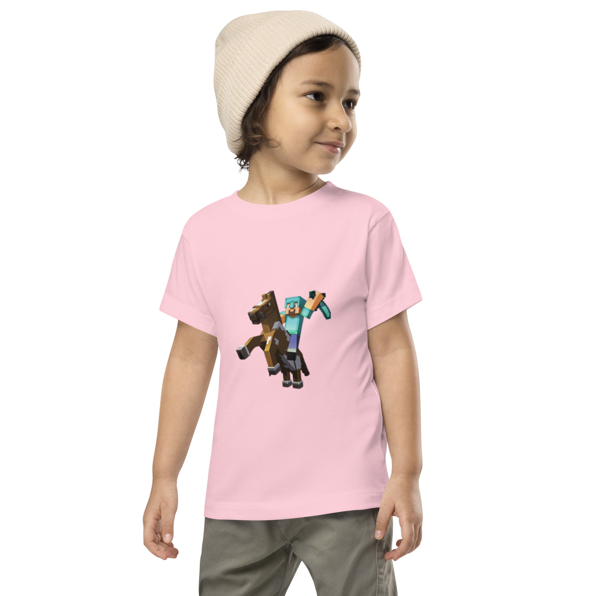 Minecraft Herobrine Design Toddler Short Sleeve Tee