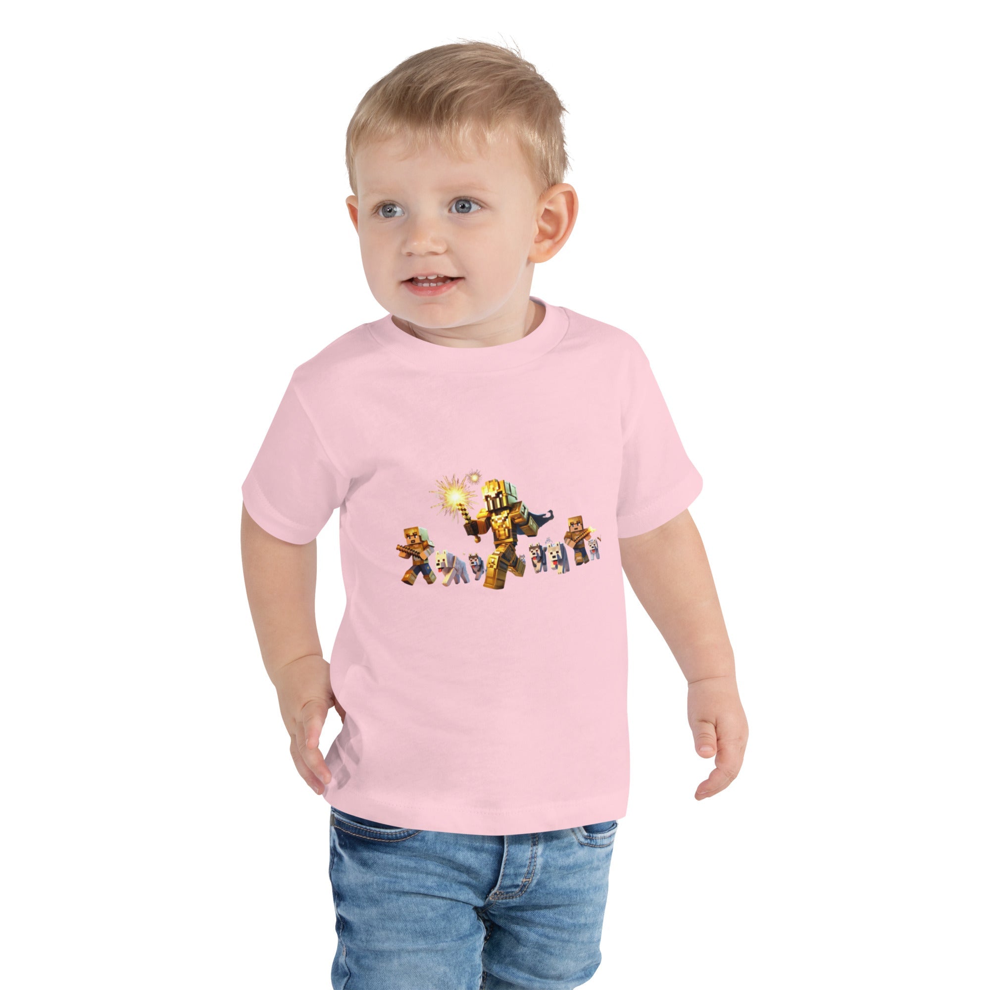 Minecraft Heroes Design Toddler Short Sleeve Tee