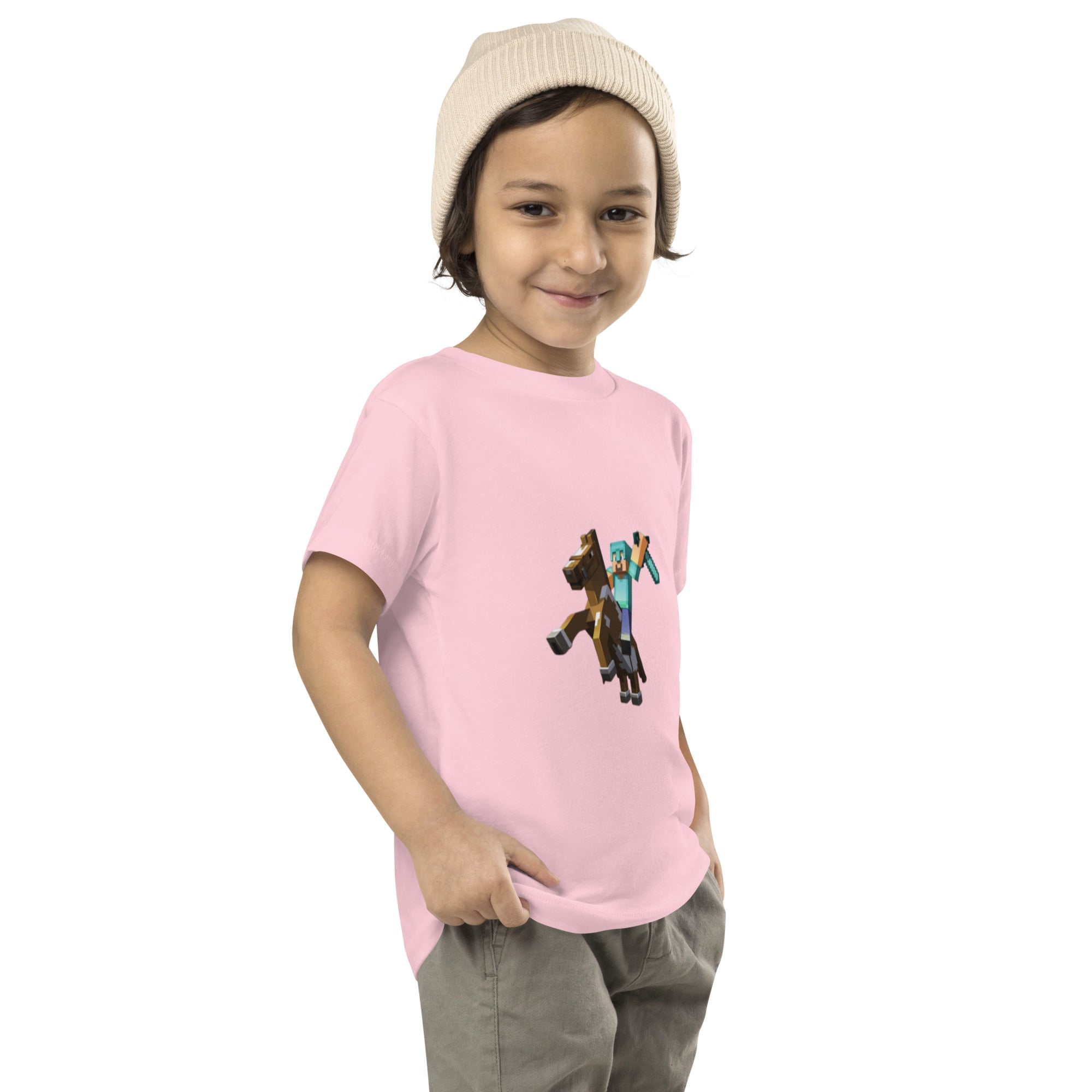 Minecraft Herobrine Design Toddler Short Sleeve Tee