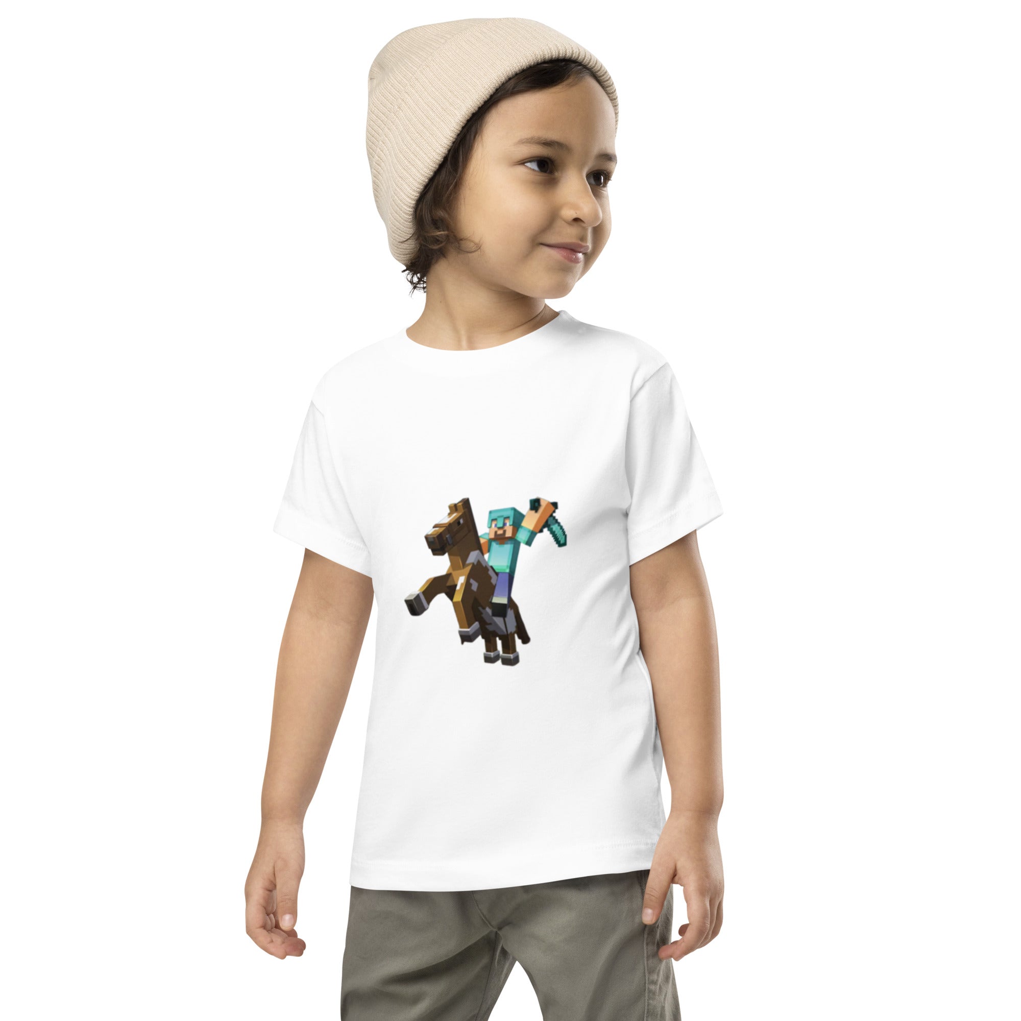 Minecraft Herobrine Design Toddler Short Sleeve Tee