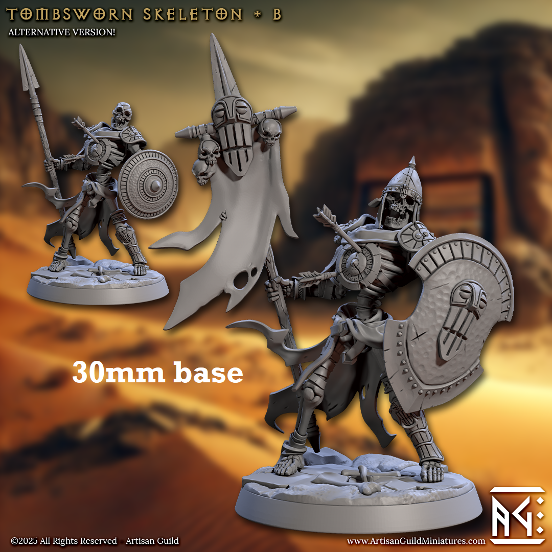 Tombsworn Skeleton: Sculpt B