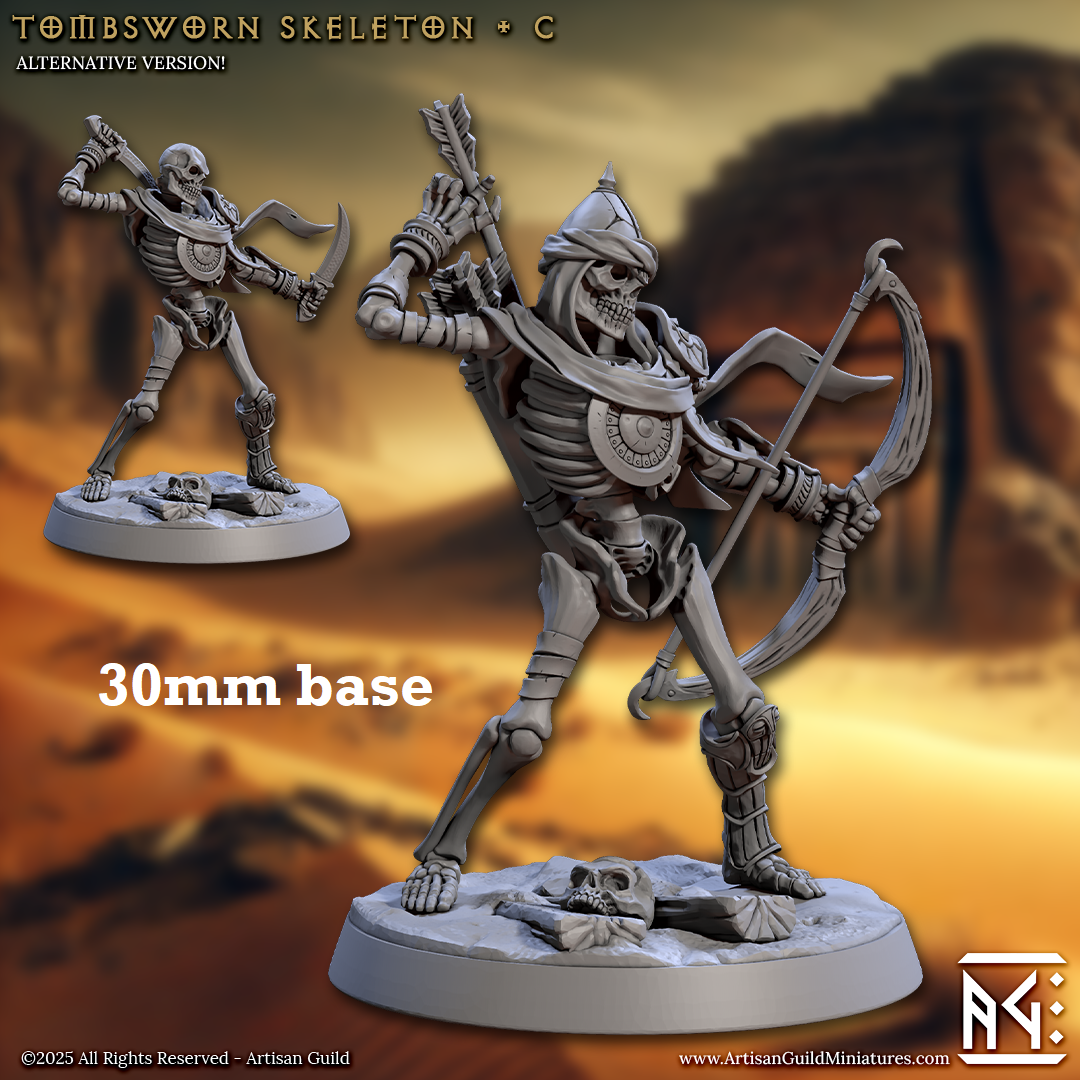 Tombsworn Skeleton: Sculpt C