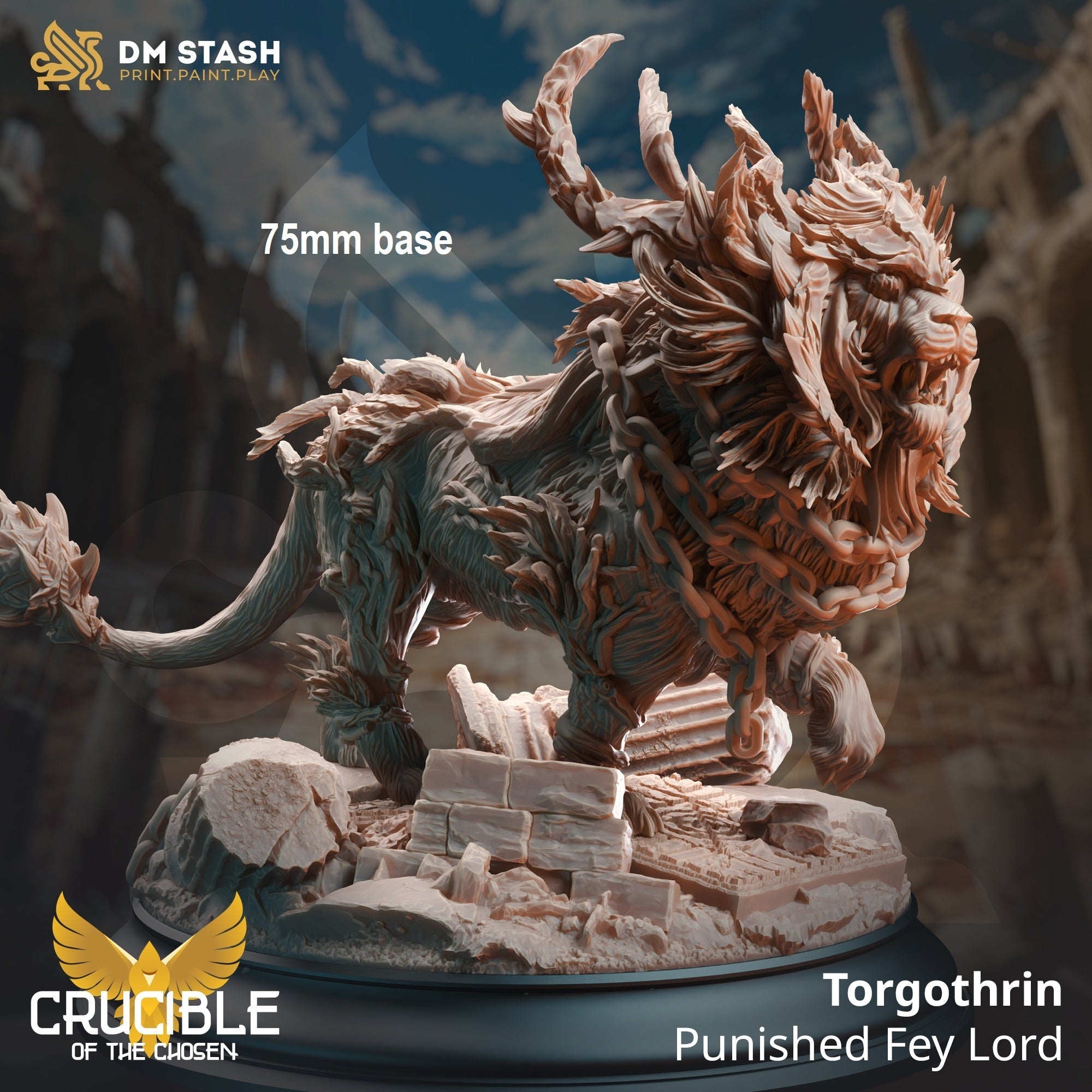 Torgothrin, Punished Fey Lord (Male Lion Warrior Beast)