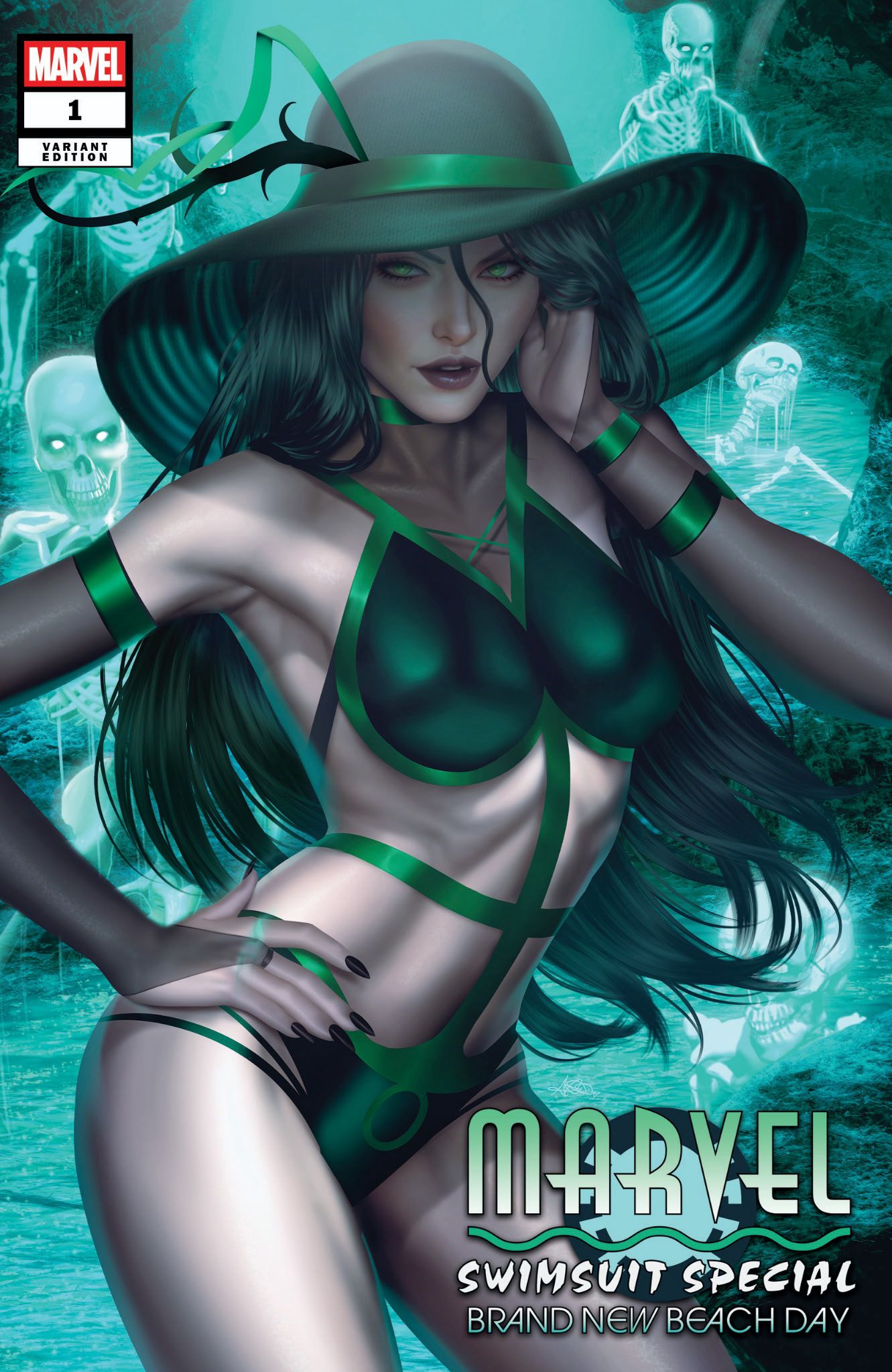 [2 PACK] MARVEL SWIMSUIT SPECIAL: BRAND NEW BEACH DAY #1 ARIEL DIAZ EXCLUSIVE VAR (07/01/2026)