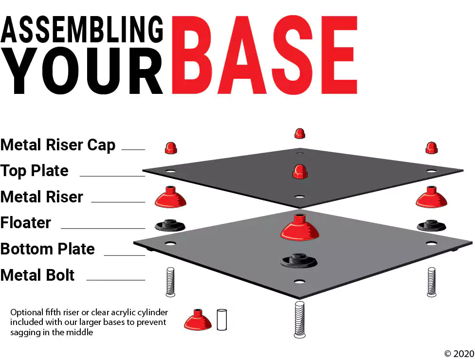 Trophy Pedestal Stand or Base with Risers