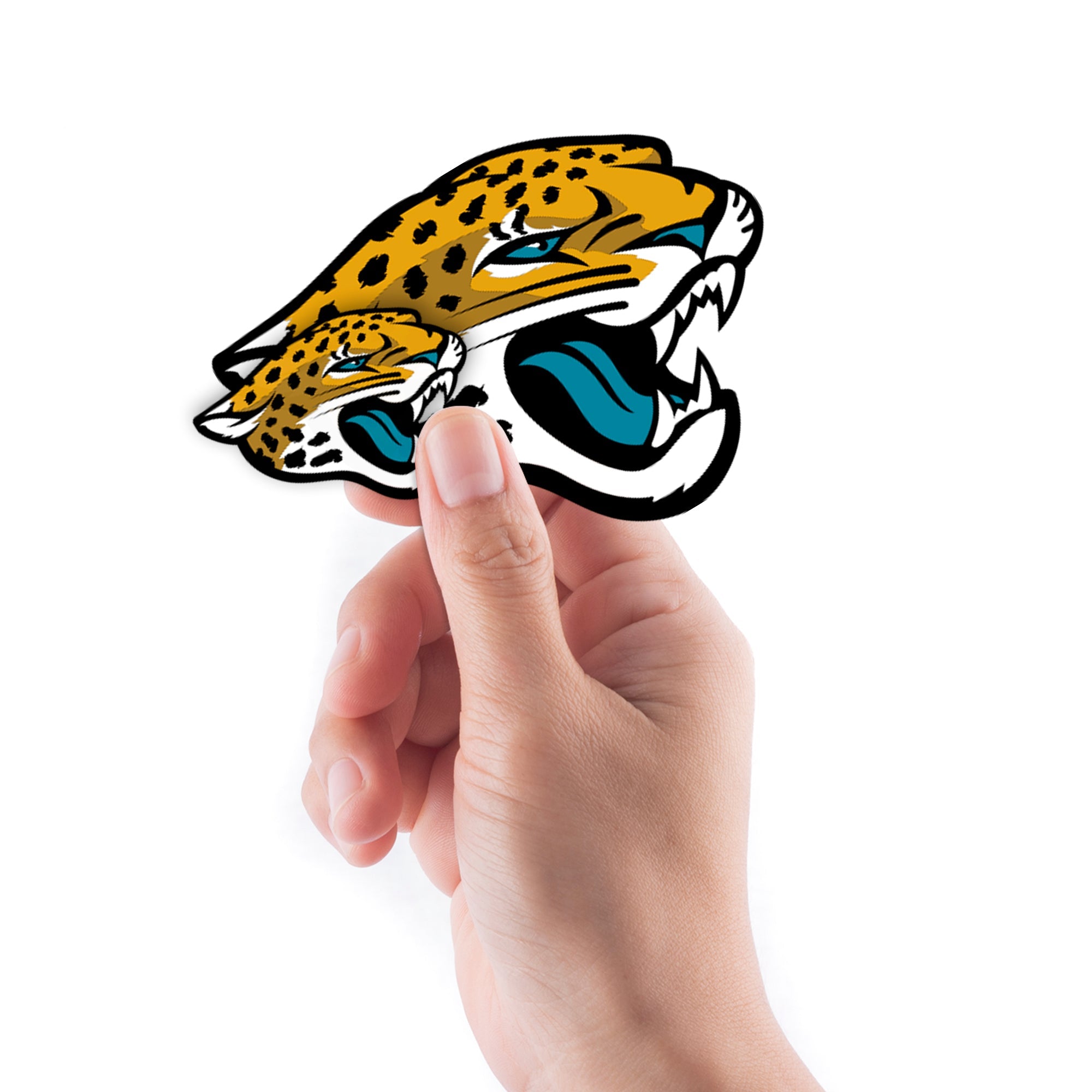 Jacksonville Jaguars - 5 Logo Minis (Mixed Sizes) - Official NFL - Reusable Vinyl Decals