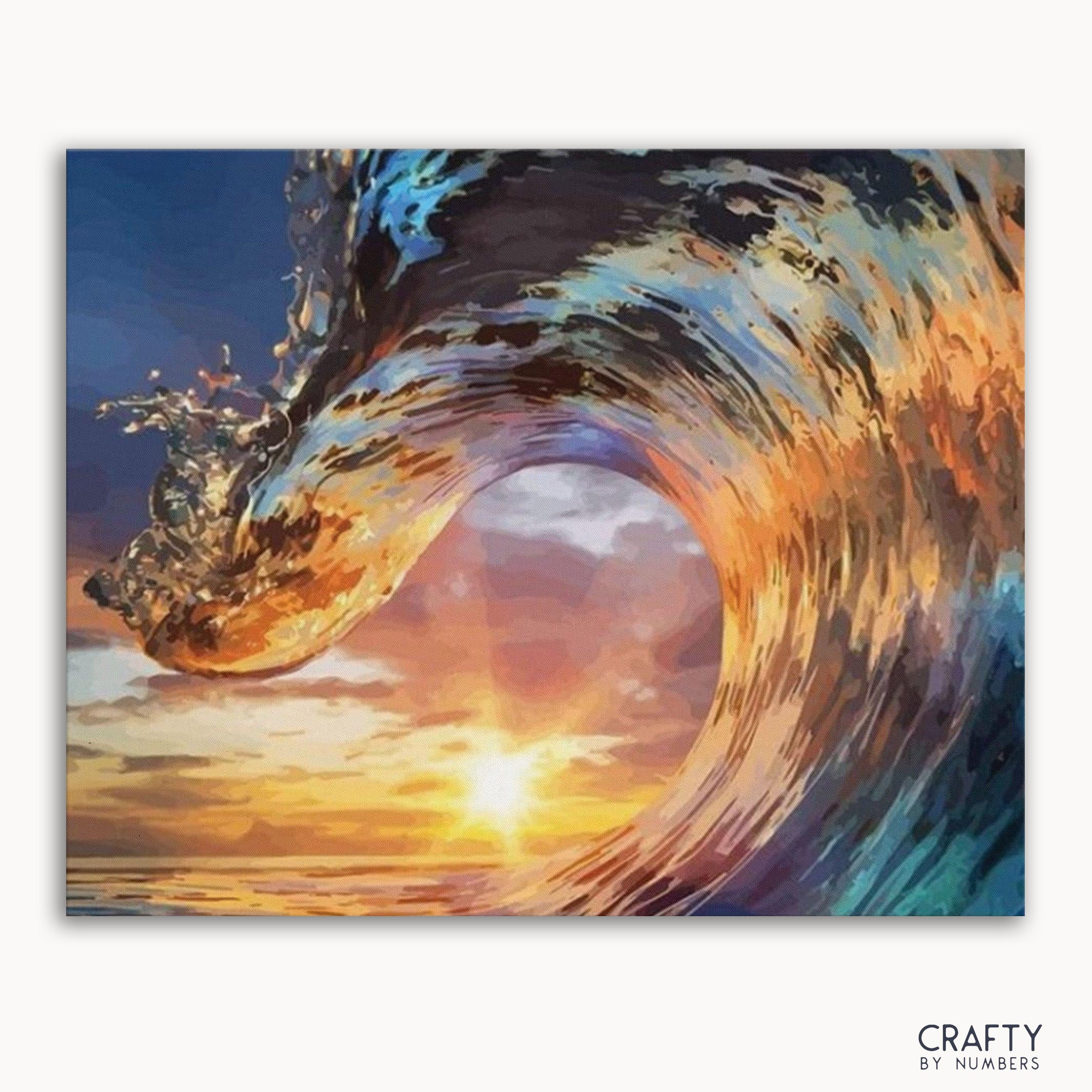 Twilight Sunset Waves