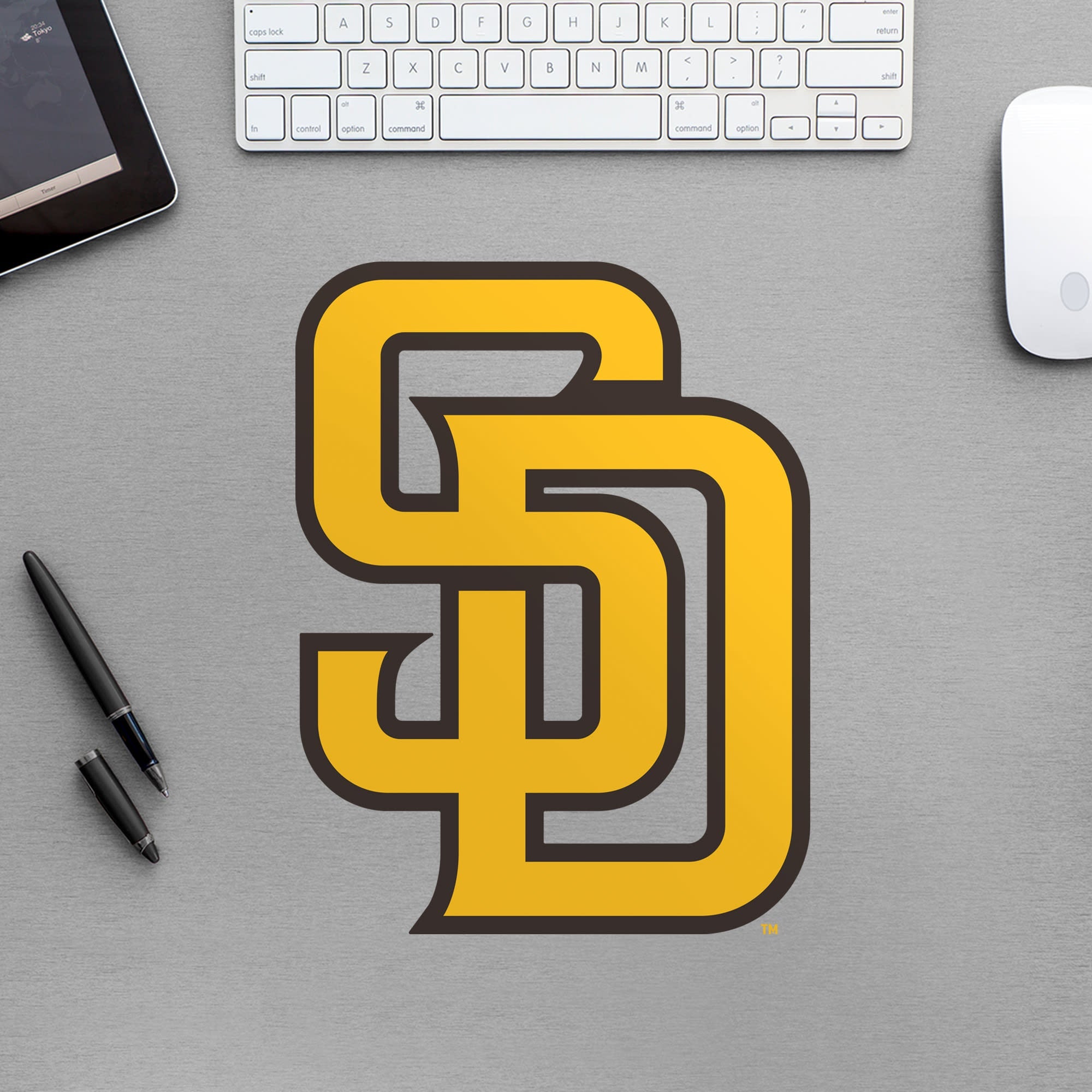 San Diego Padres - RealBig Logo Collection - Official MLB - Reusable Vinyl Wall Decals
