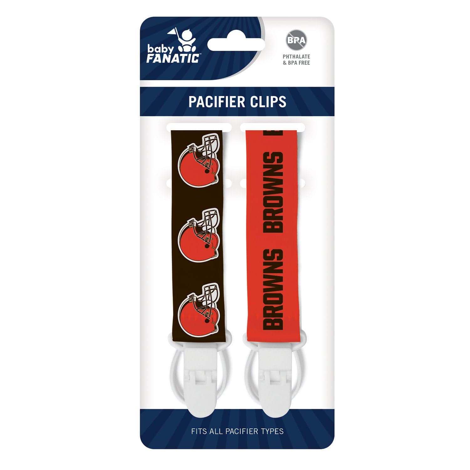 Cleveland Browns - Pacifier Clip 2-Pack