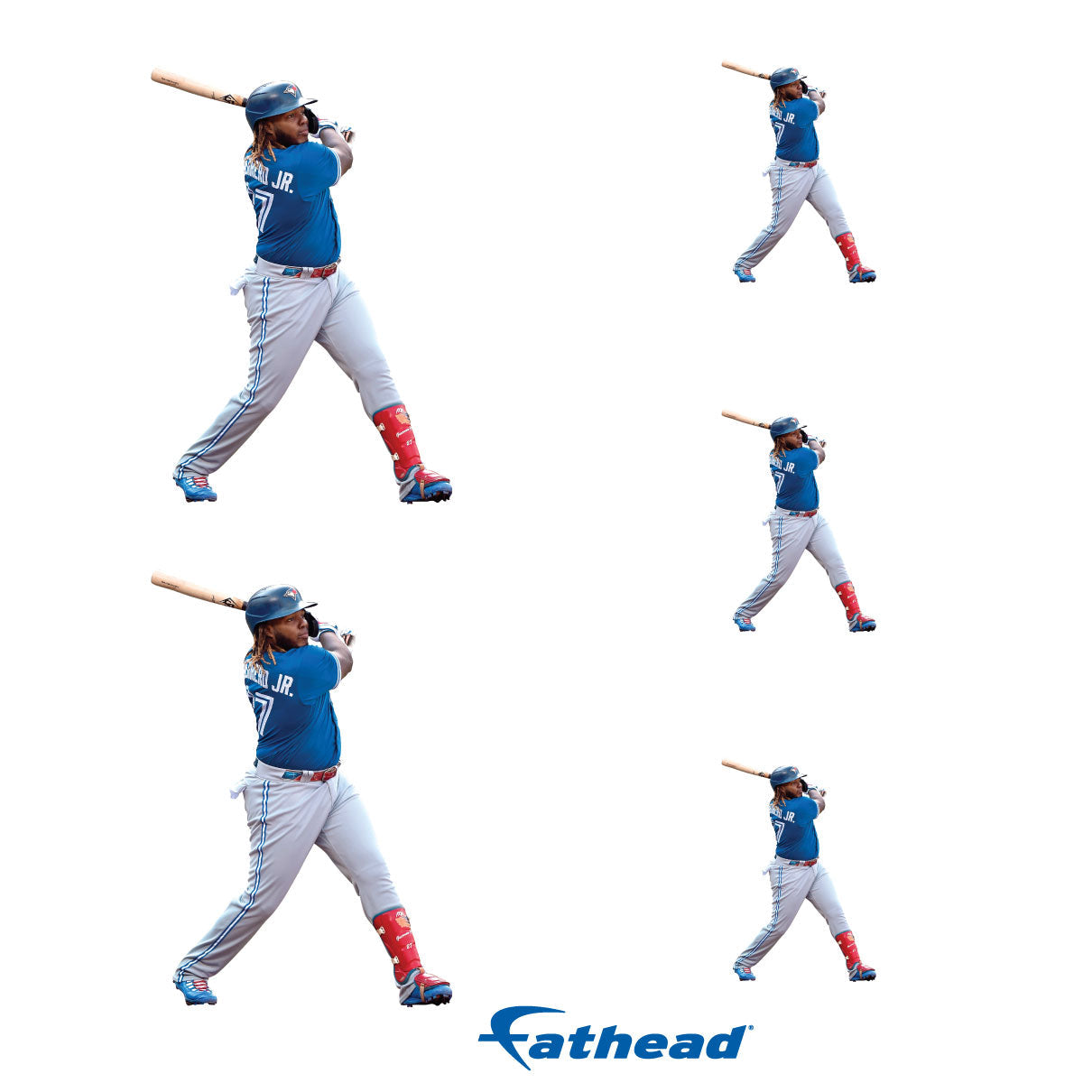 Vladimir Guerrero Jr. - 5 Player Minis (Mixed Sizes) - Official MLB - Toronto Blue Jays - Reusable Vinyl Decals