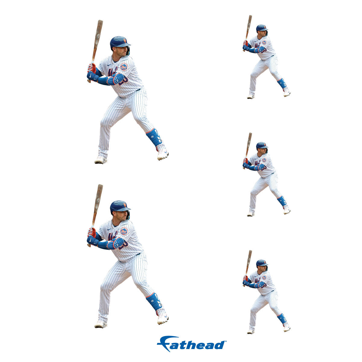 Pete Alonso - 5 Player Minis (Mixed Sizes) - Official MLB - New York Mets - Reusable Vinyl Decals