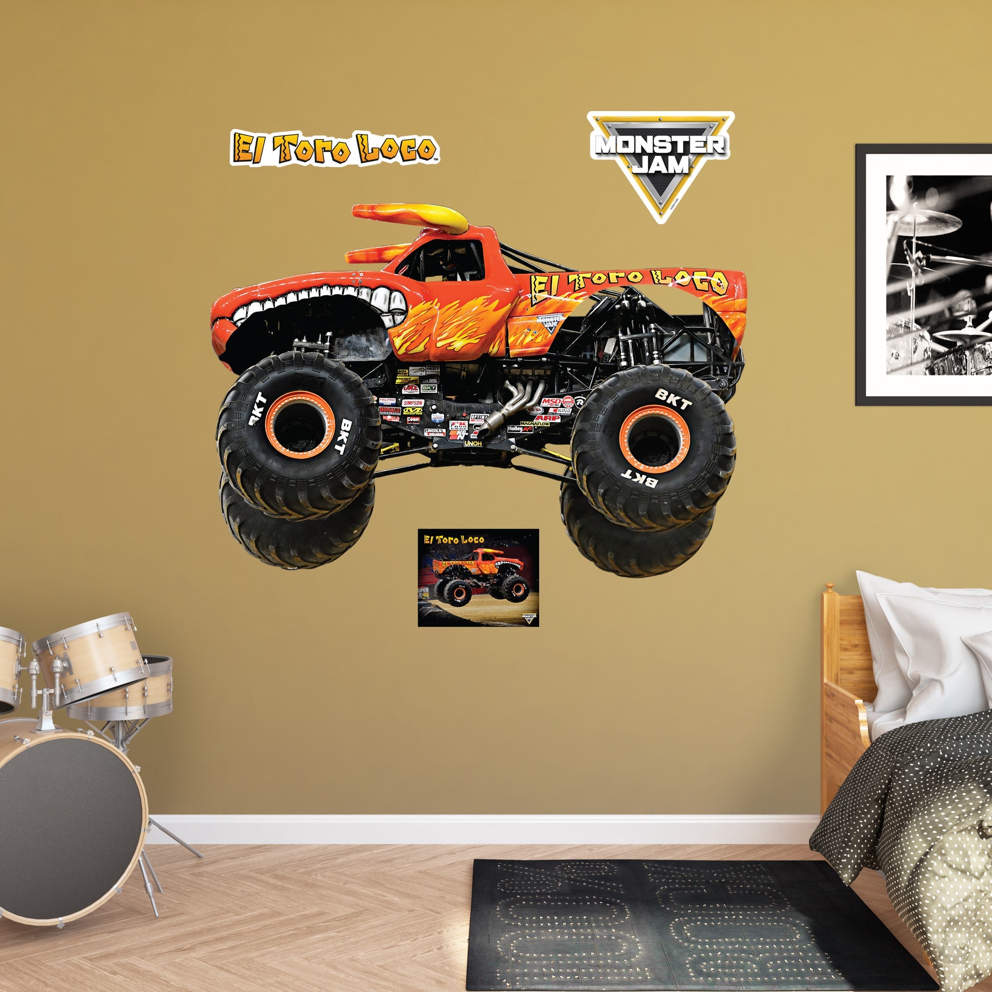 El Toro Loco - RealBig Collection - Official Monster Jam - Reusable Vinyl Wall Decals #2