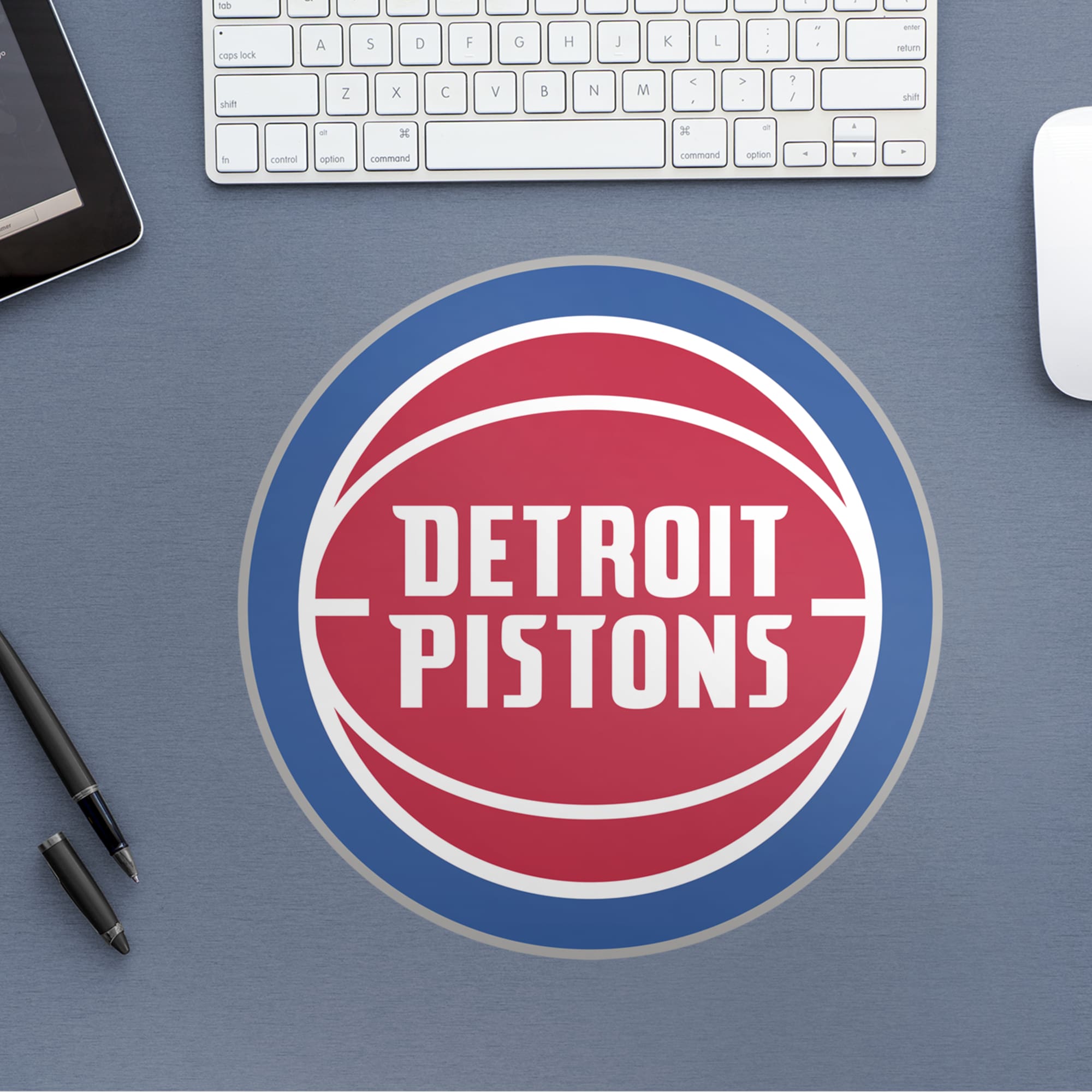 Detroit Pistons - RealBig Logo Collection - Official NBA - Reusable Vinyl Wall Decals