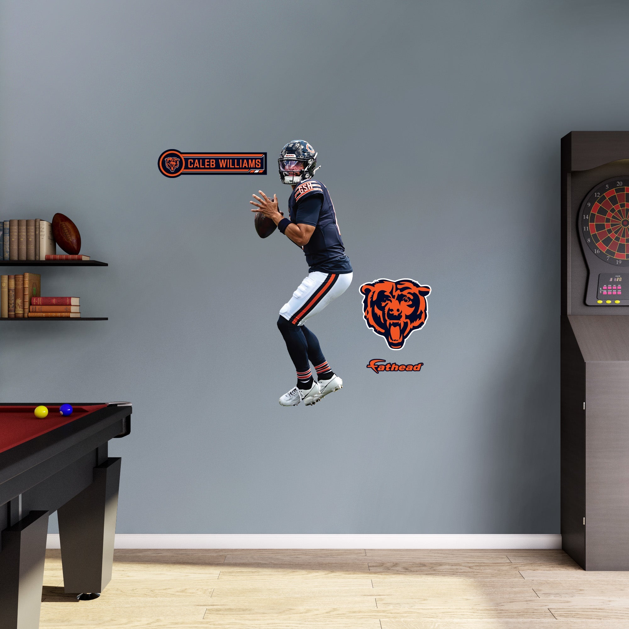 Caleb Williams - RealBig Collection - Official NFL - Chicago Bears - Reusable Vinyl Wall Decals