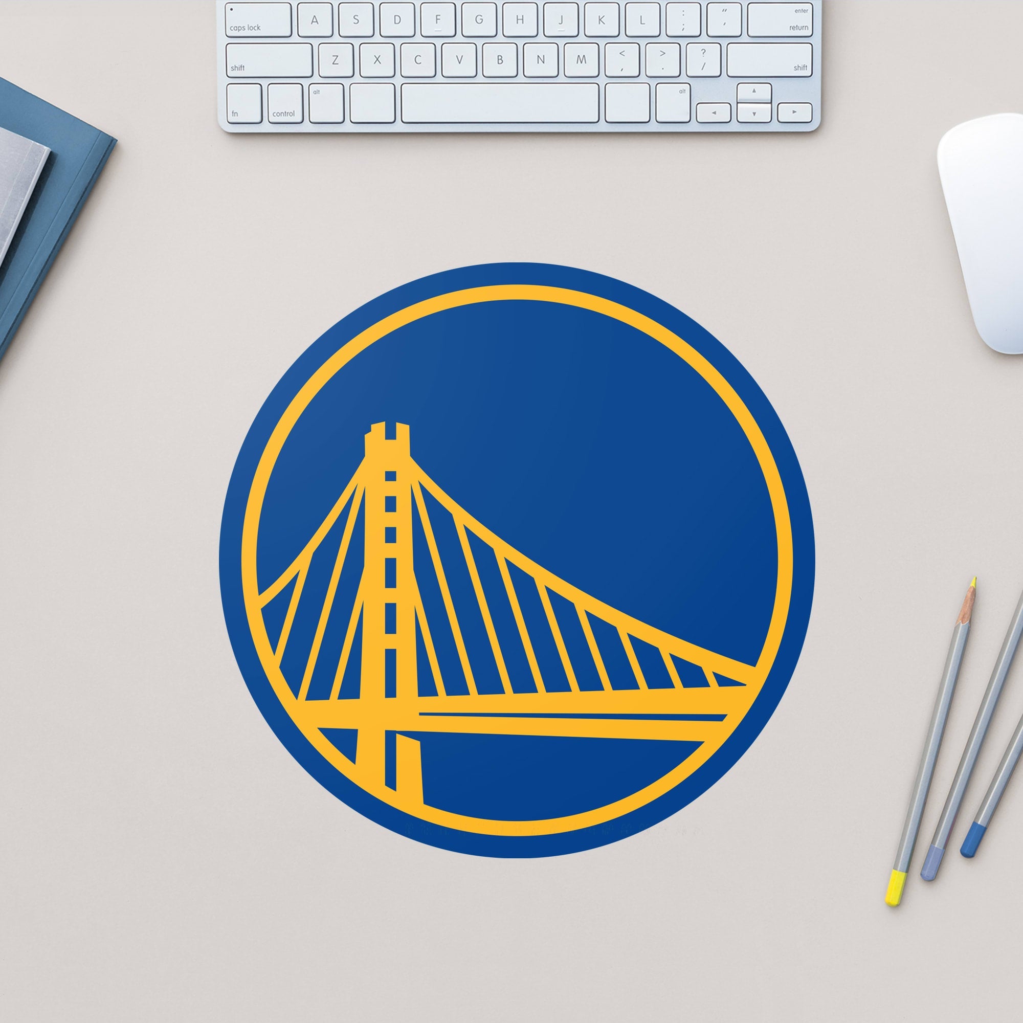Golden State Warriors - RealBig Logo Collection - Official NBA - Reusable Vinyl Wall Decals