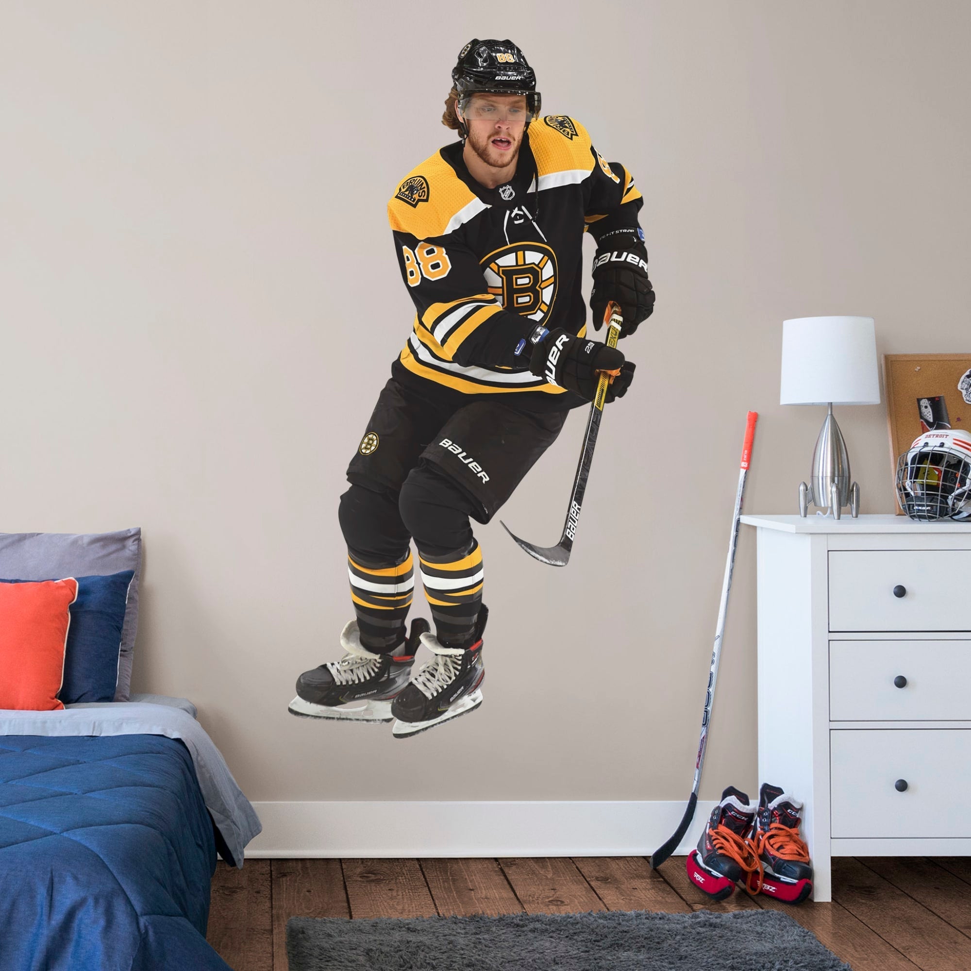David Pastrňák - RealBig Collection - Official NHL - Boston Bruins - Reusable Vinyl Wall Decals #1