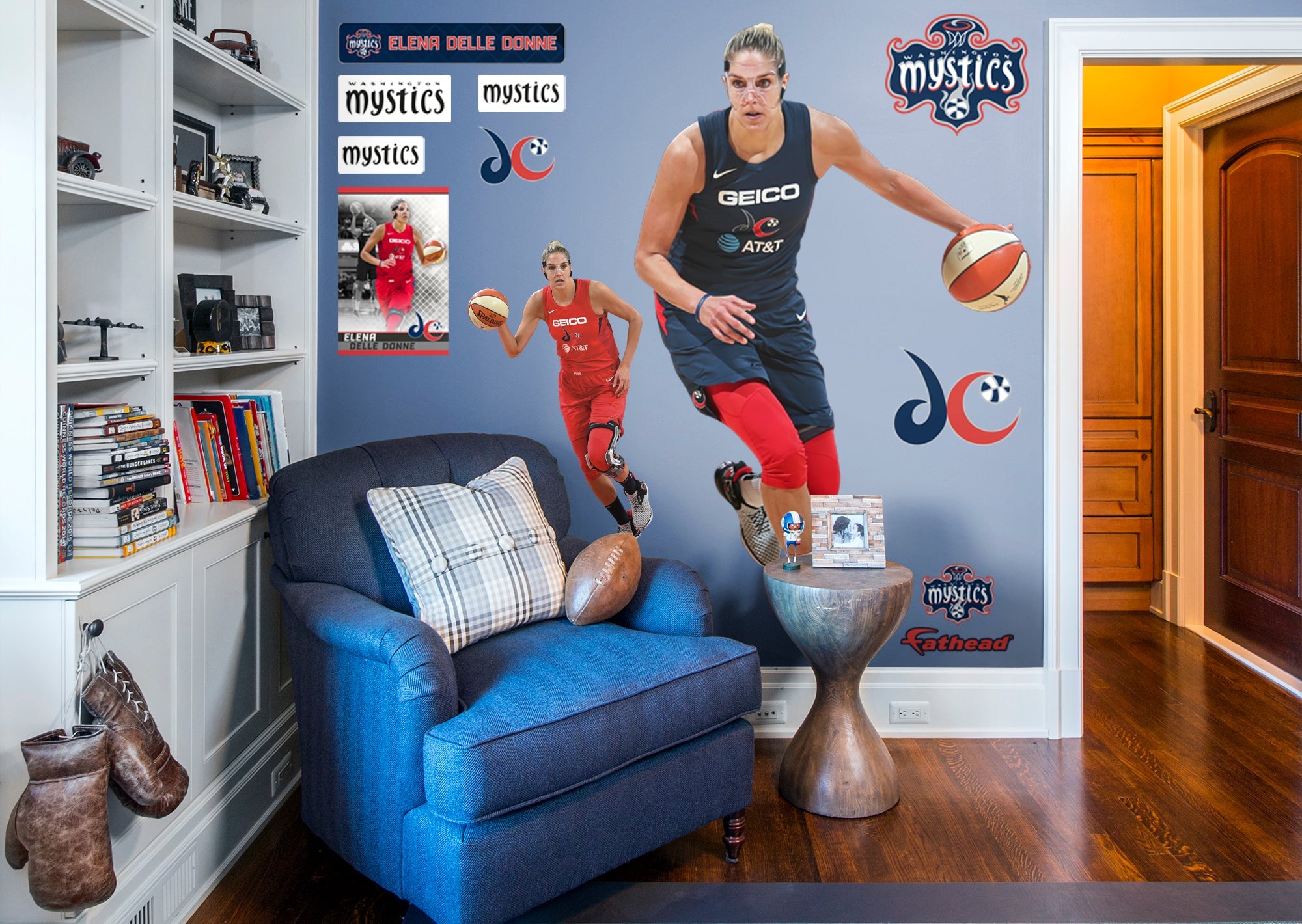 Elena Delle Donne - RealBig Collection - Official WNBA - Washington Mystics - Reusable Vinyl Wall Decals